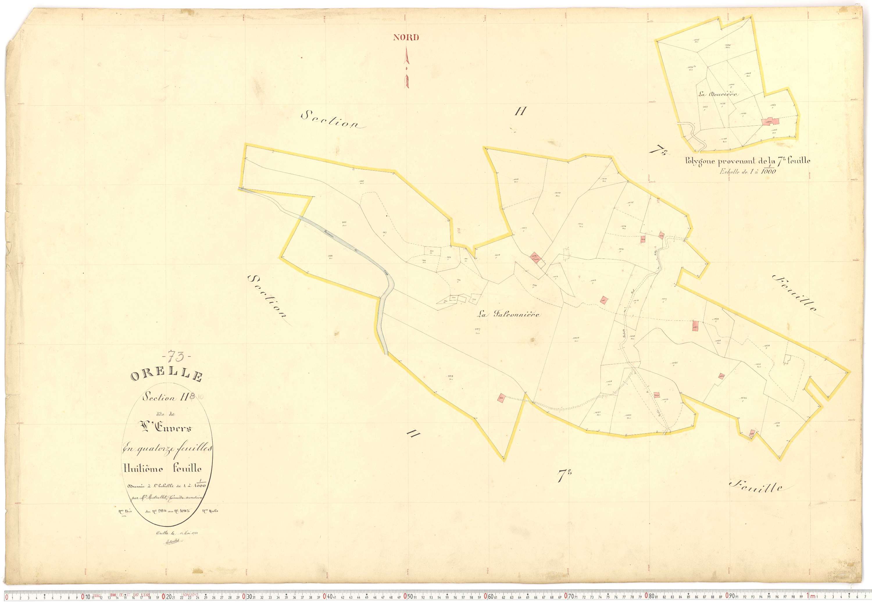 Orelle - Plans cadastraux du premier cadastre français.