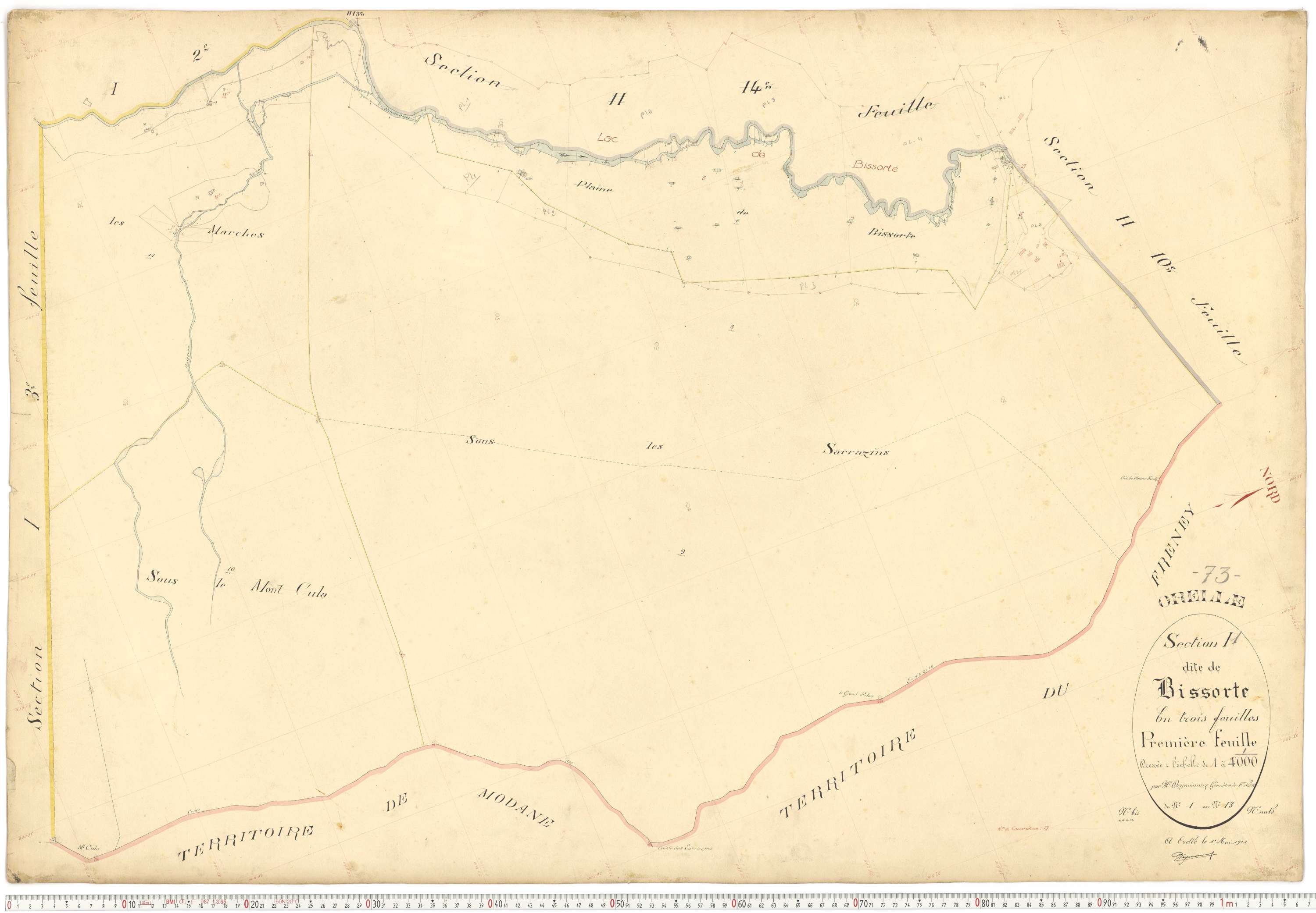 Orelle - Plans cadastraux du premier cadastre français.