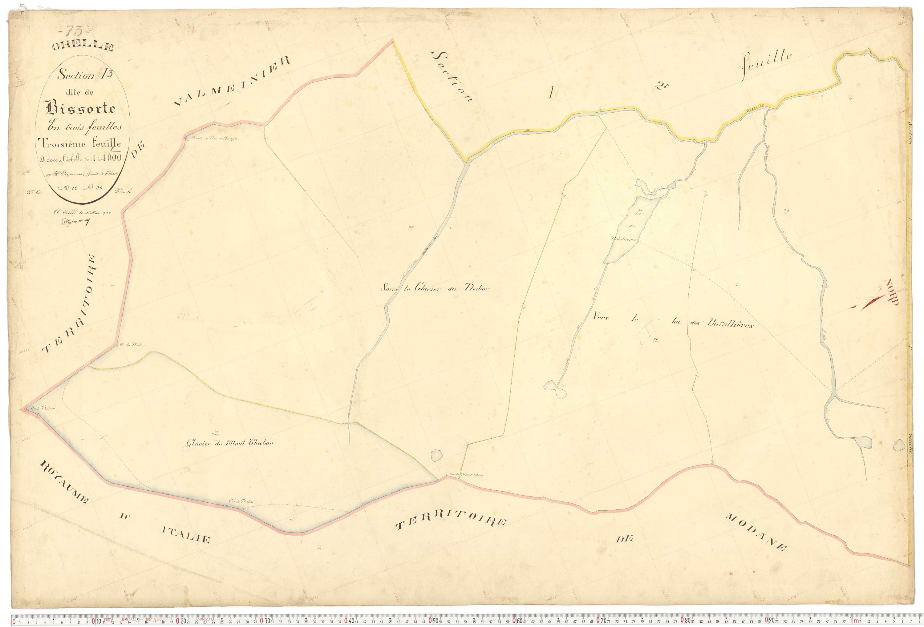 Orelle - Plans cadastraux du premier cadastre français.
