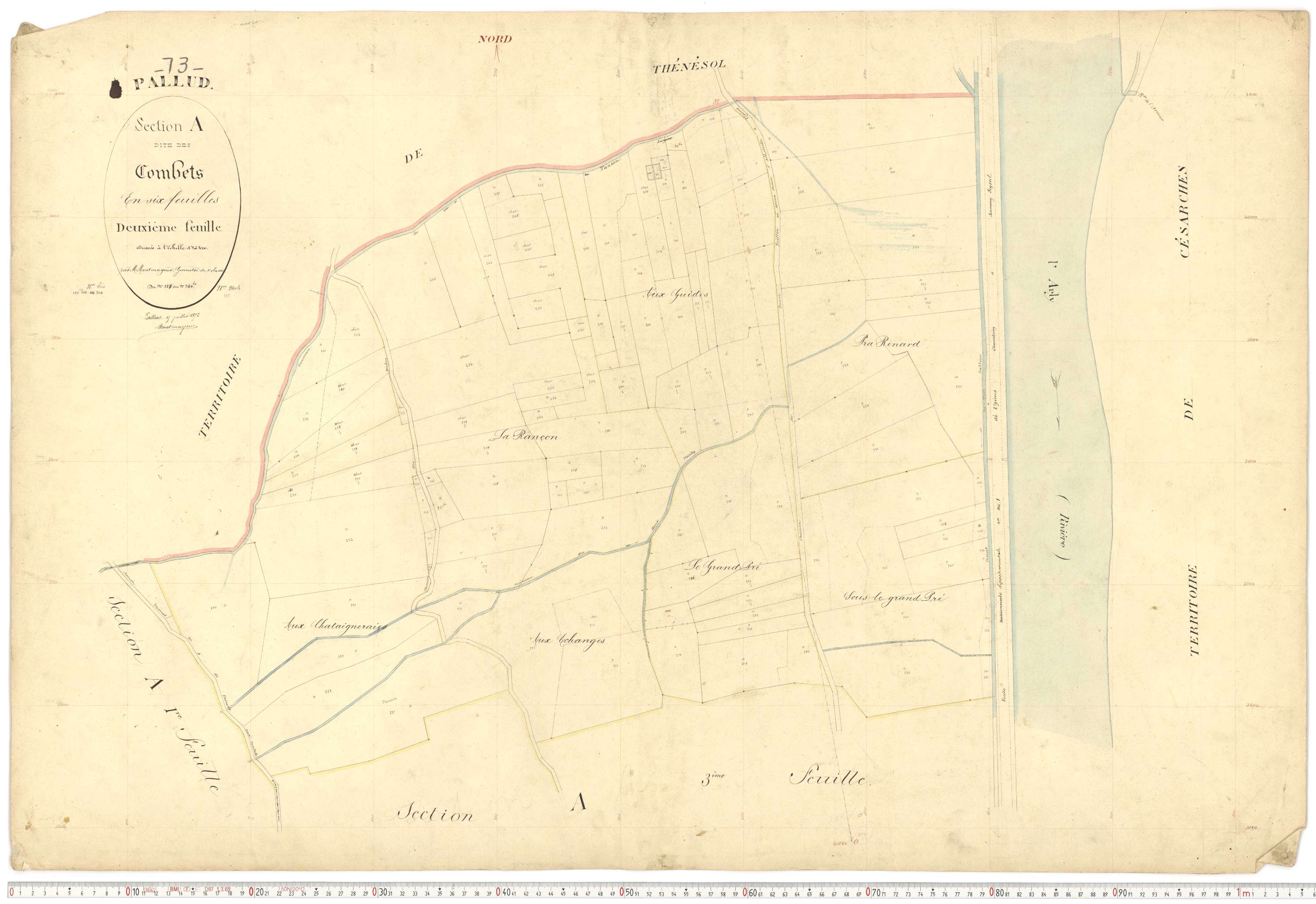 Pallud - Plans cadastraux du premier cadastre français.