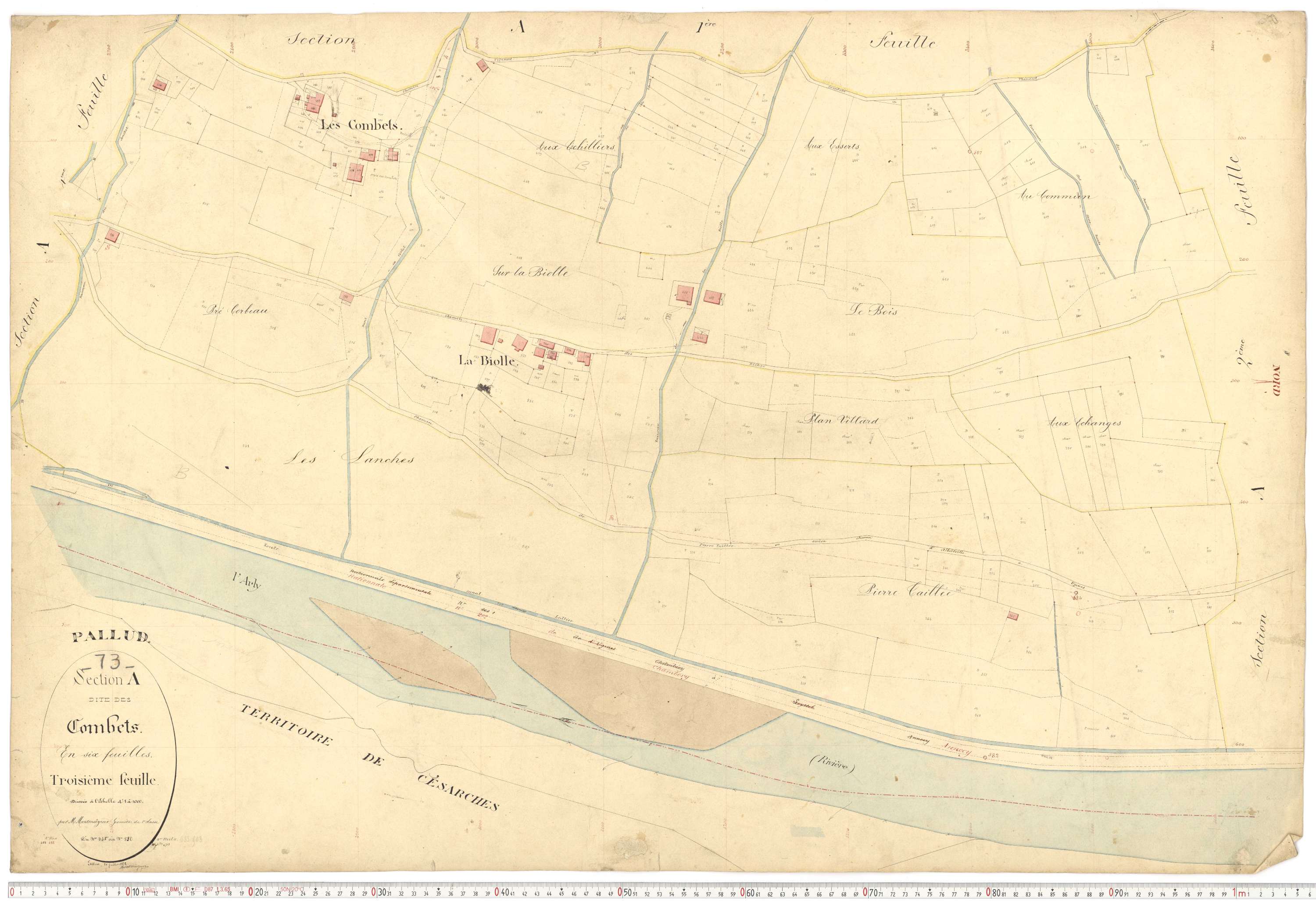 Pallud - Plans cadastraux du premier cadastre français.