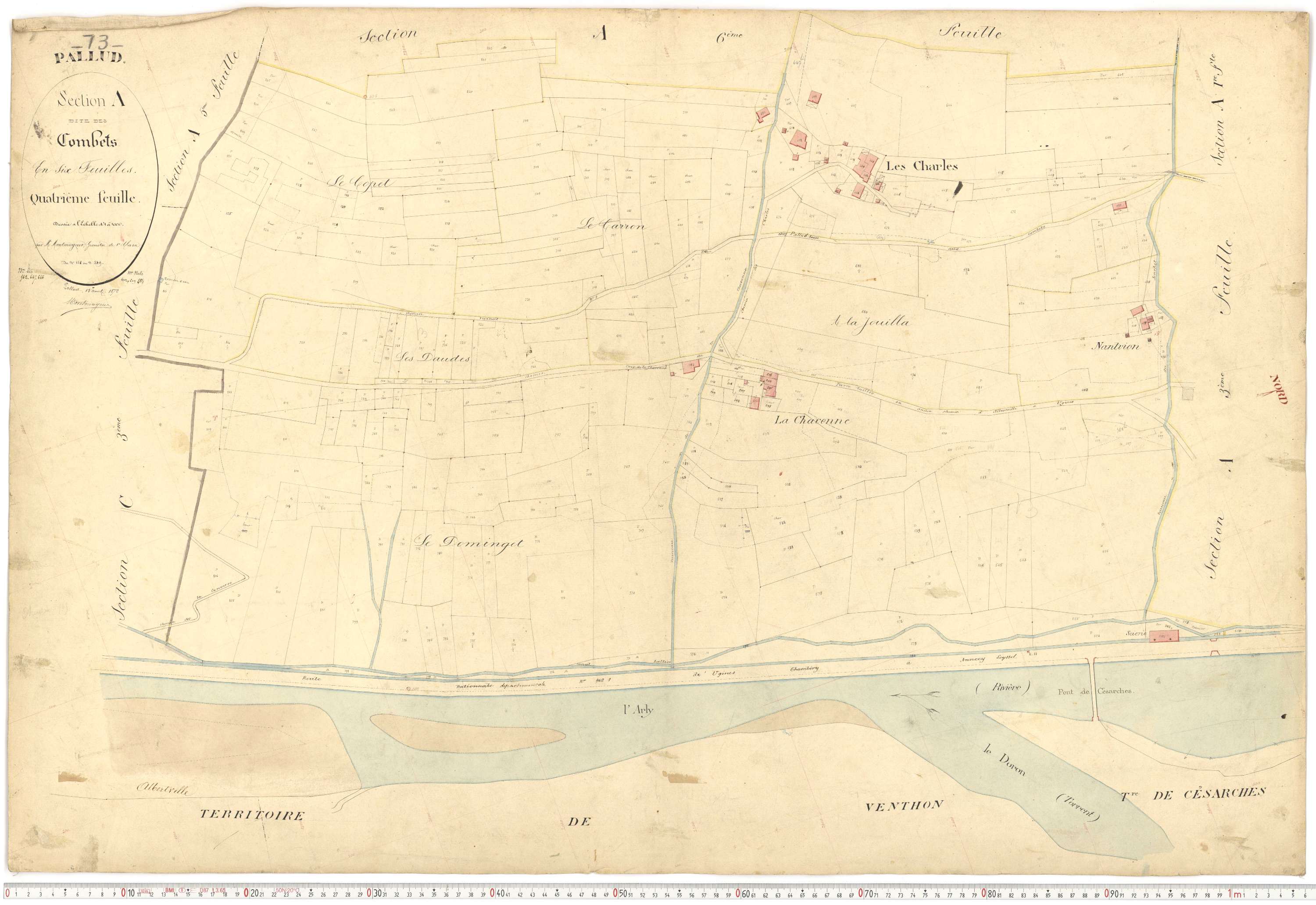 Pallud - Plans cadastraux du premier cadastre français.