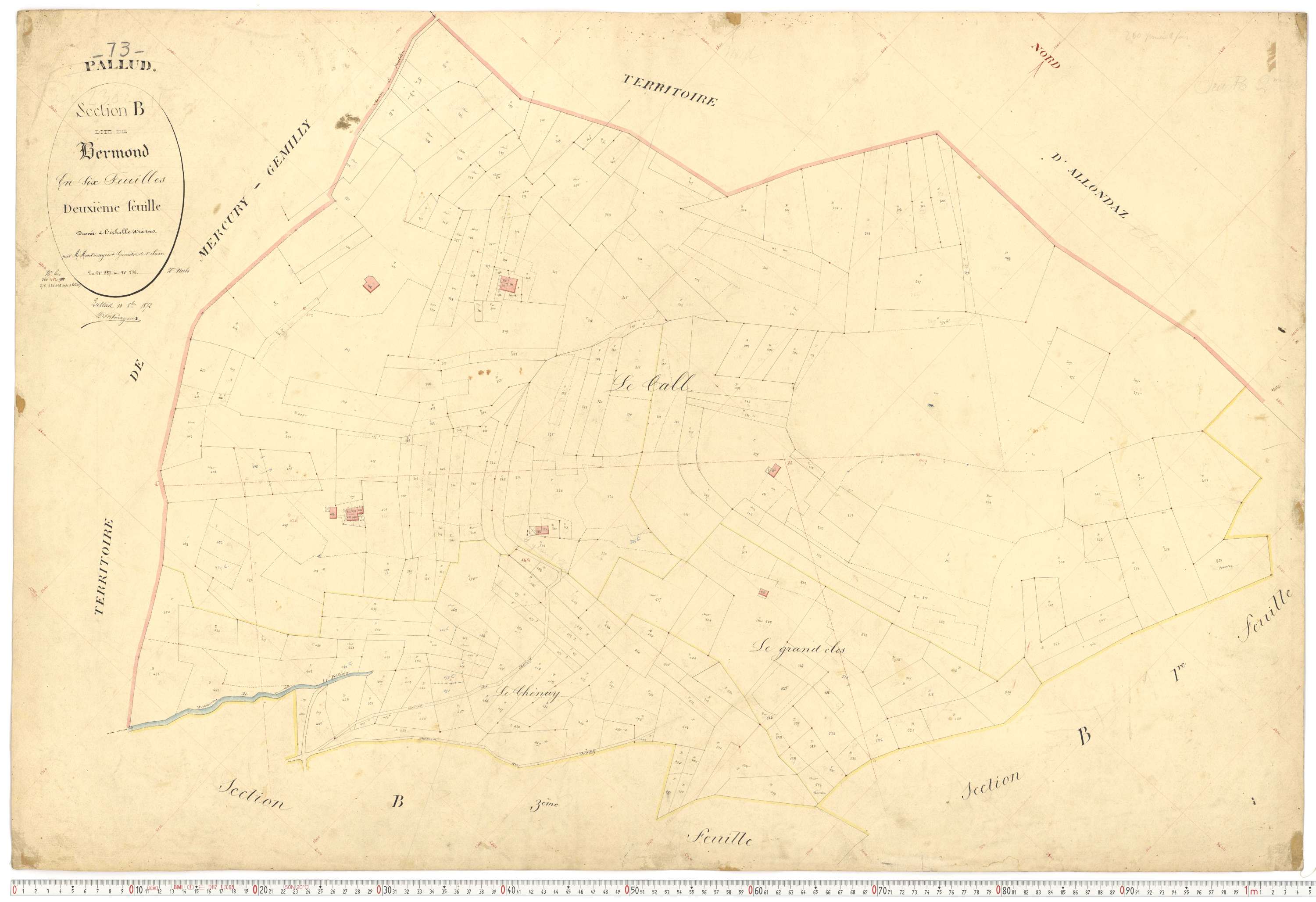 Pallud - Plans cadastraux du premier cadastre français.