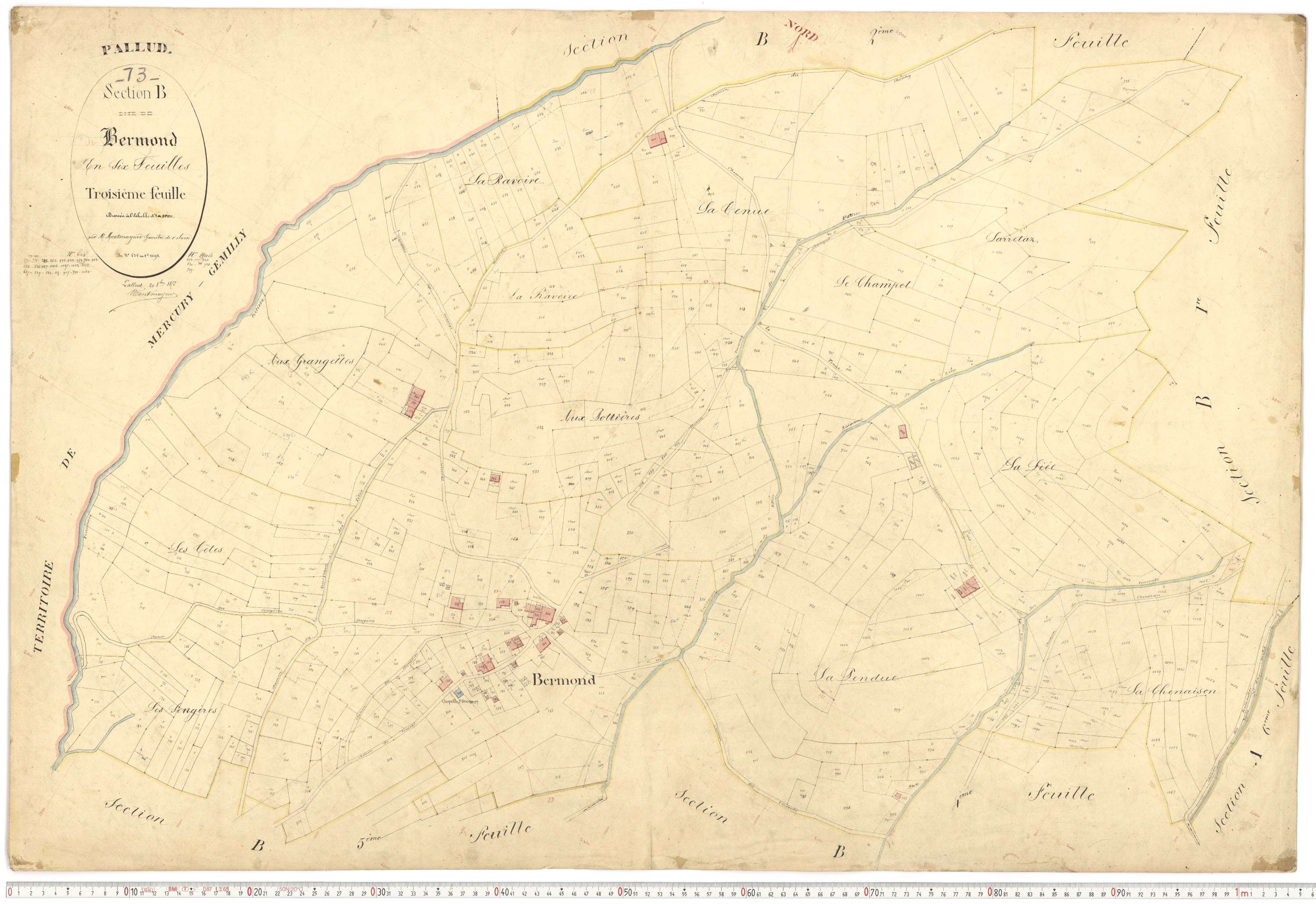 Pallud - Plans cadastraux du premier cadastre français.