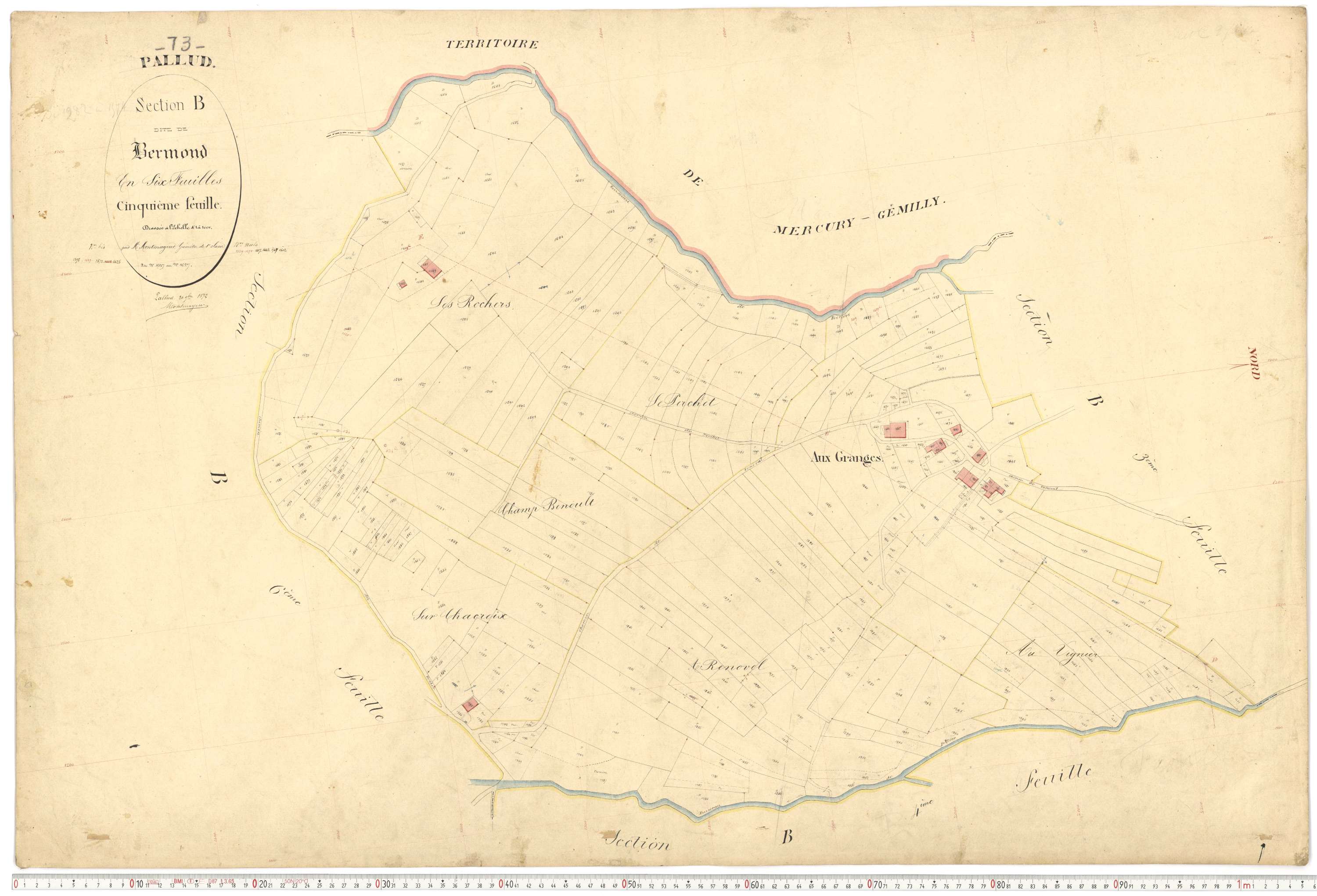 Pallud - Plans cadastraux du premier cadastre français.