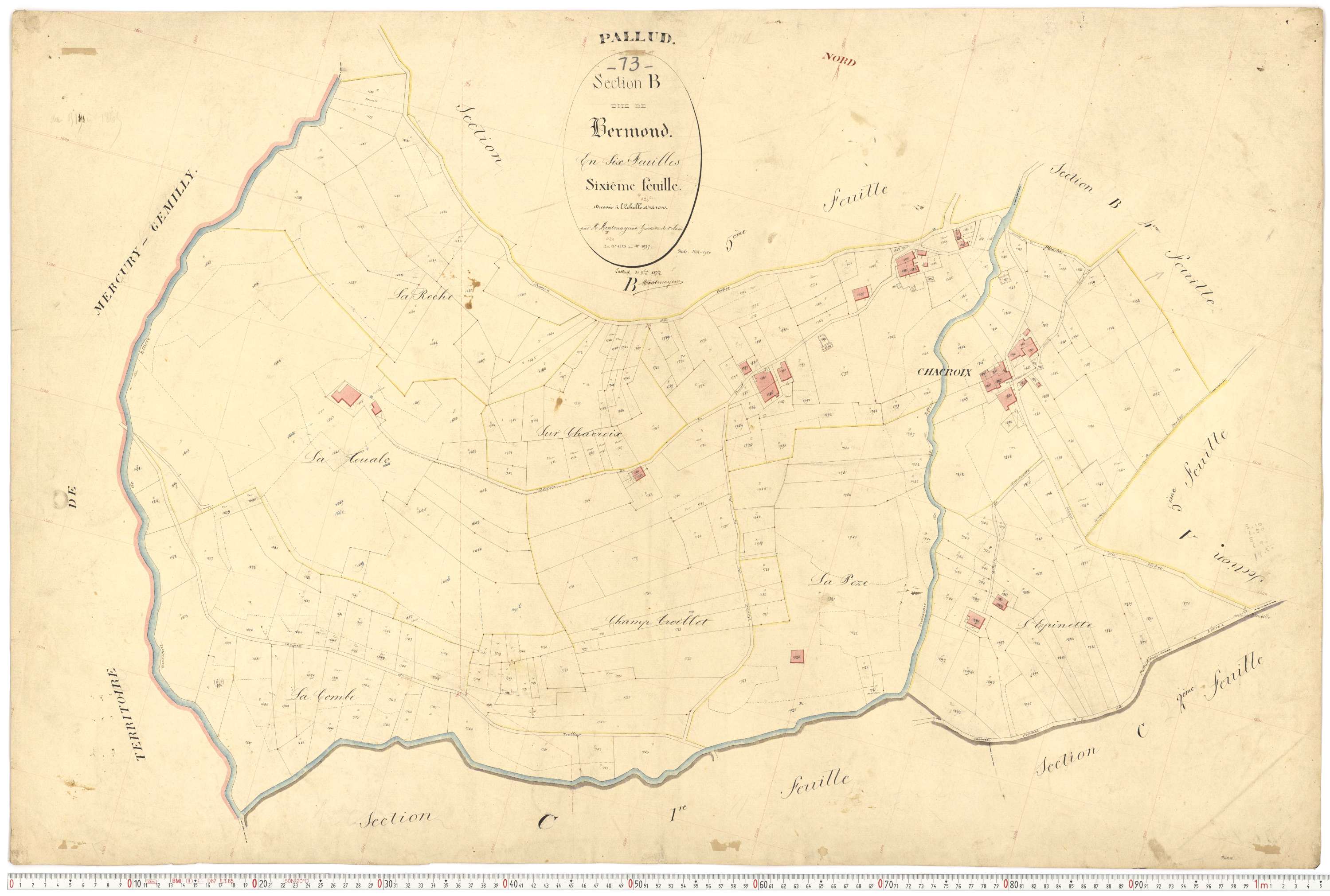 Pallud - Plans cadastraux du premier cadastre français.