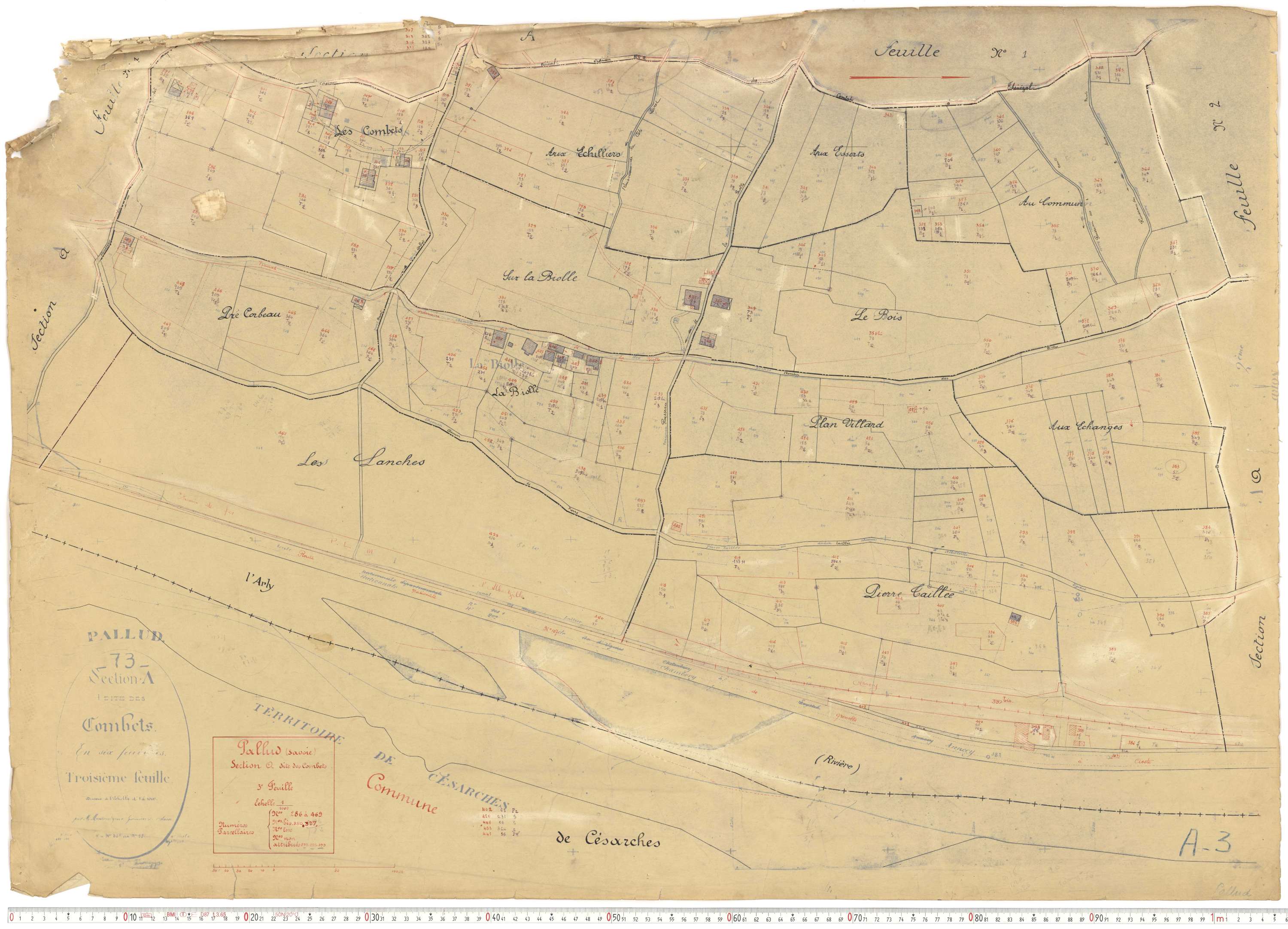 Pallud - Plans cadastraux du cadastre rénové.