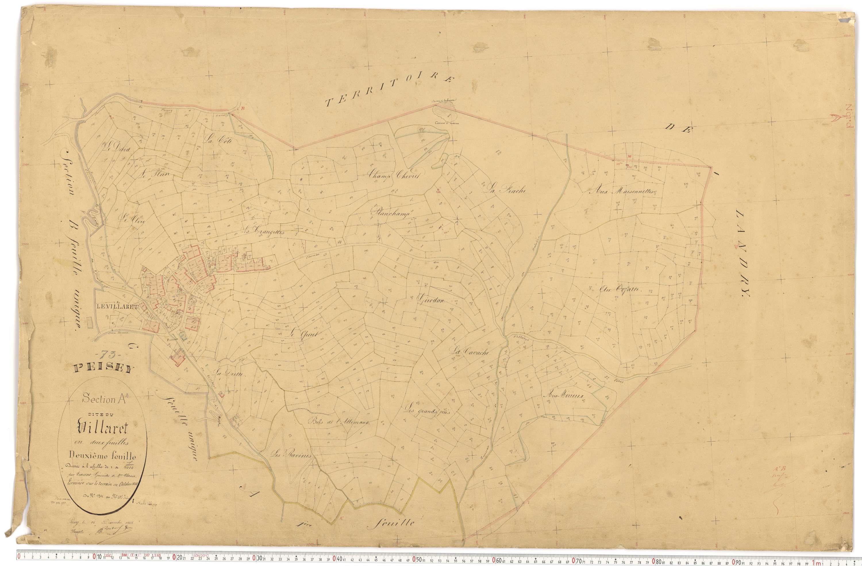 Peisey-Nancroix - Plans cadastraux du premier cadastre français.