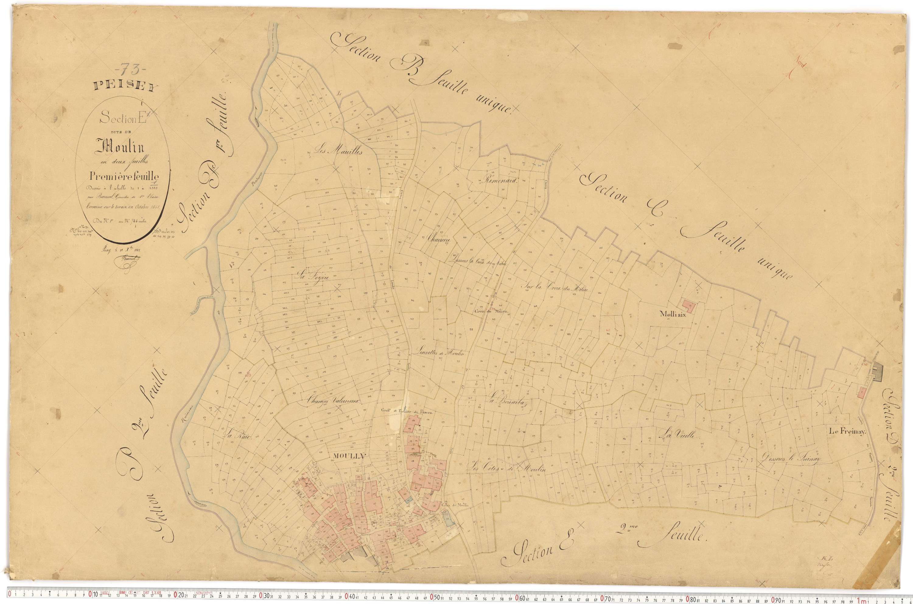 Peisey-Nancroix - Plans cadastraux du premier cadastre français.