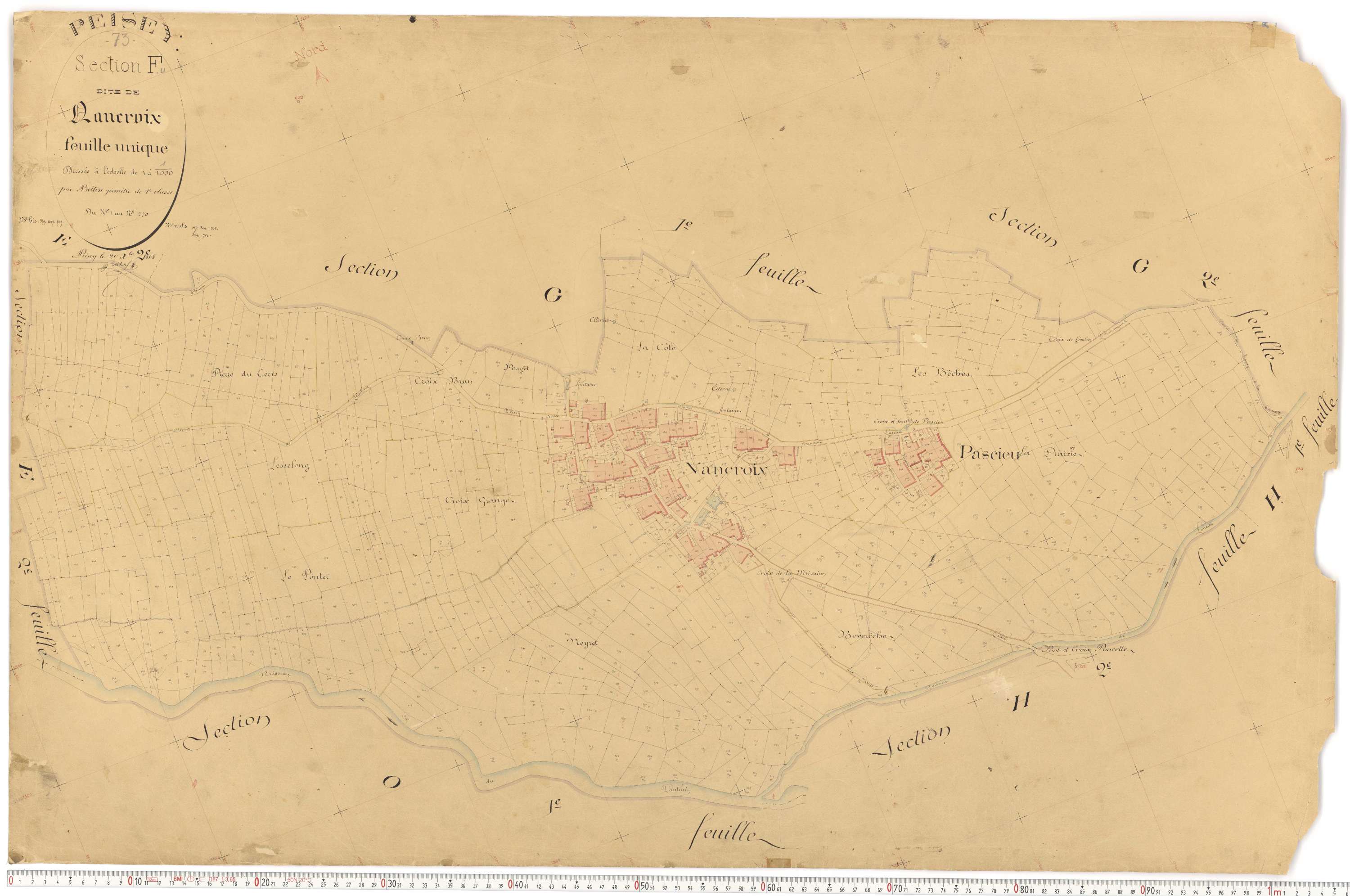 Peisey-Nancroix - Plans cadastraux du premier cadastre français.