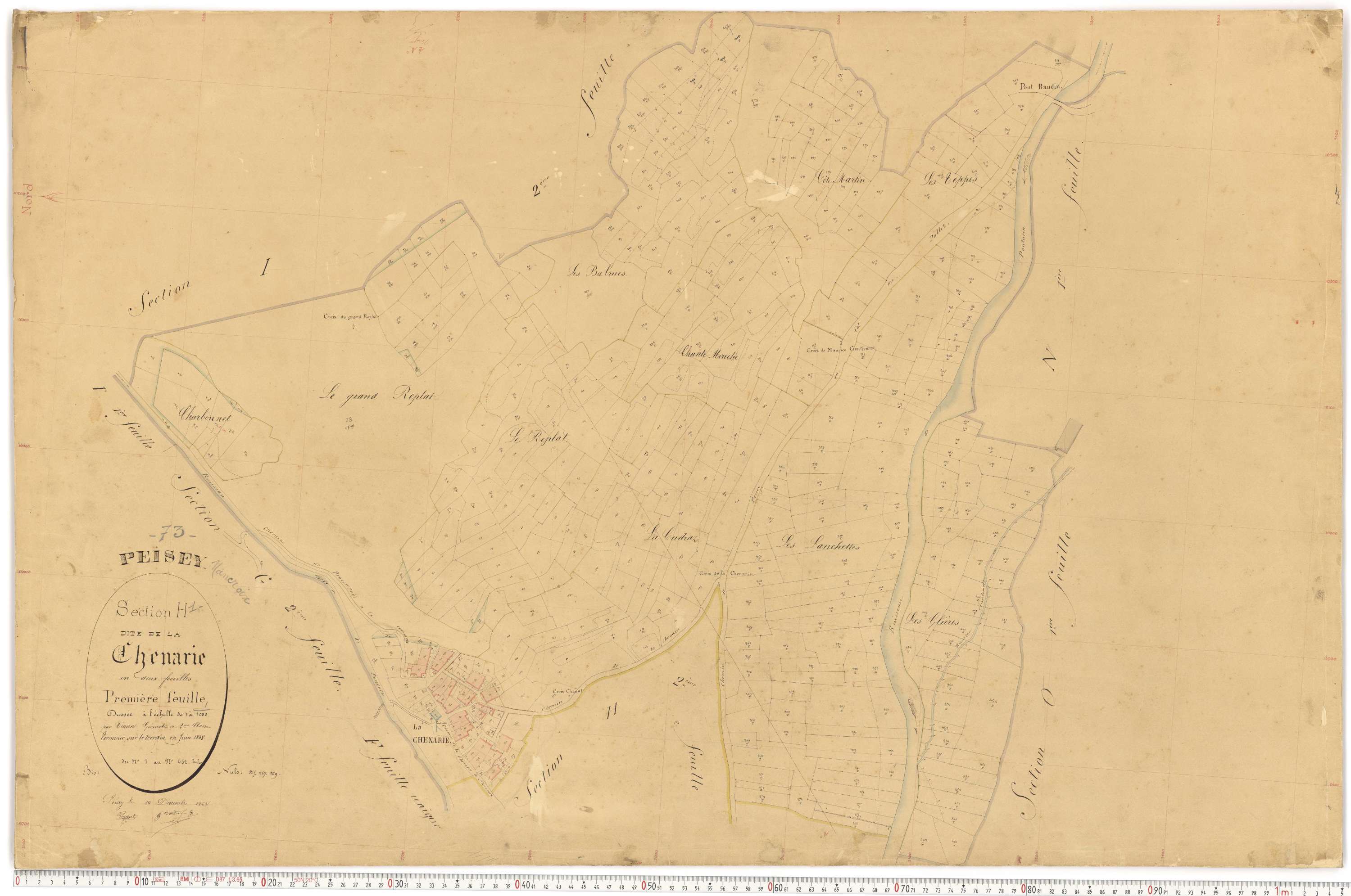 Peisey-Nancroix - Plans cadastraux du premier cadastre français.