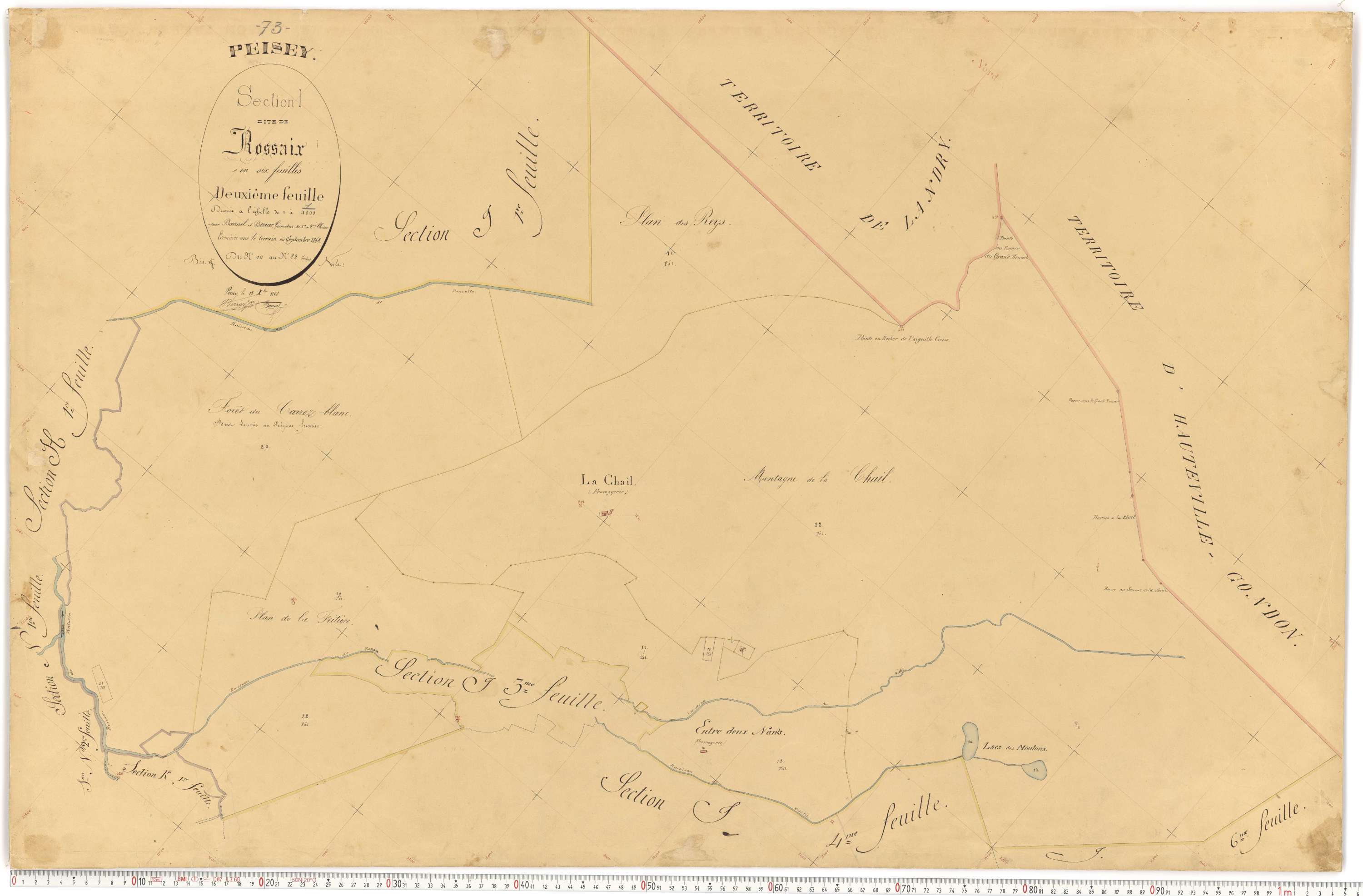 Peisey-Nancroix - Plans cadastraux du premier cadastre français.