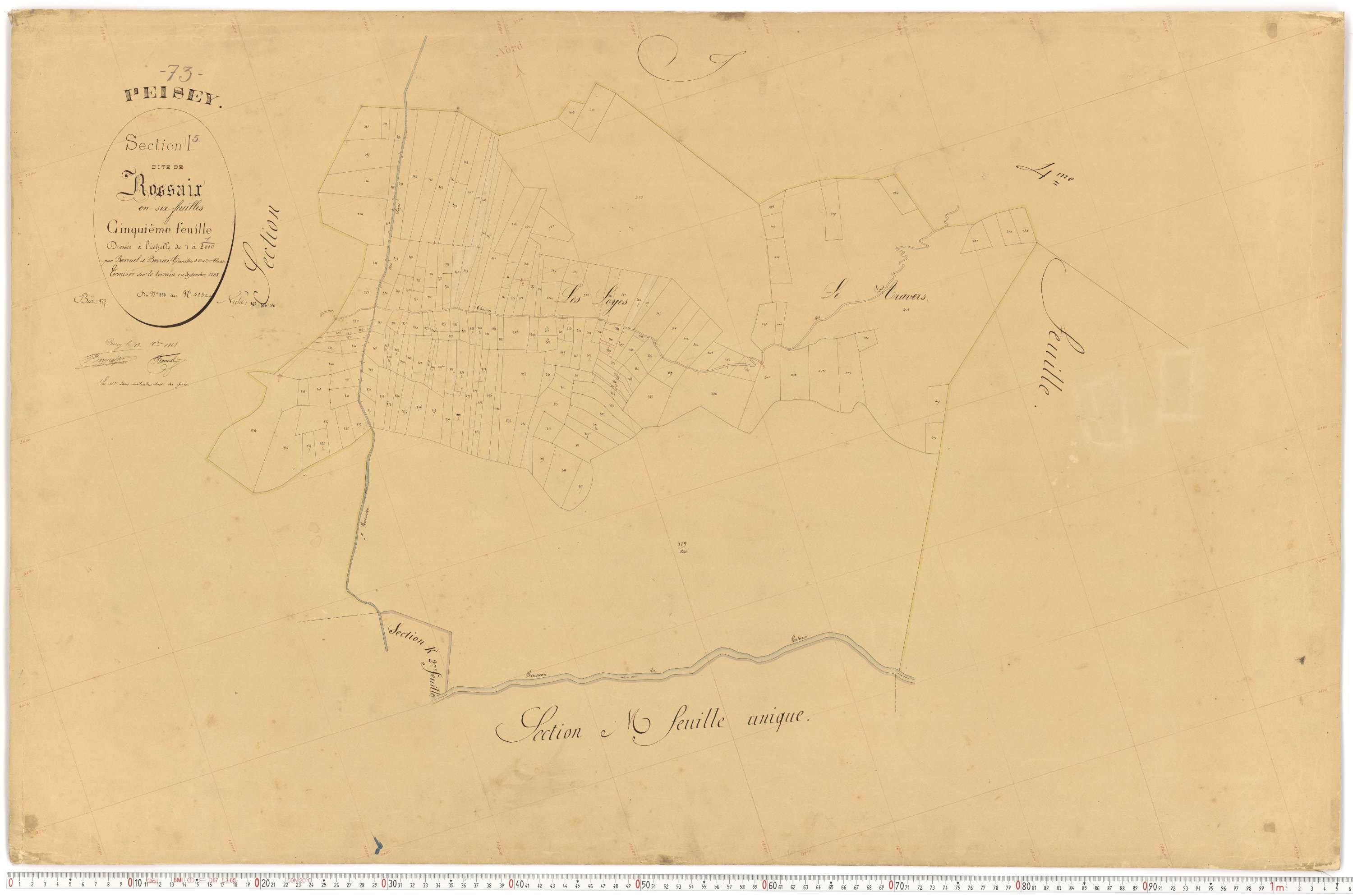 Peisey-Nancroix - Plans cadastraux du premier cadastre français.