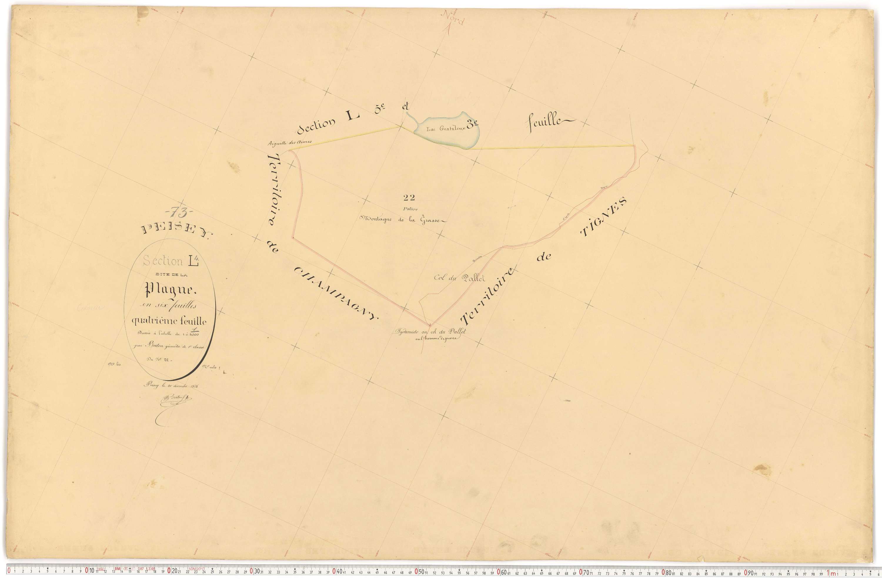 Peisey-Nancroix - Plans cadastraux du premier cadastre français.