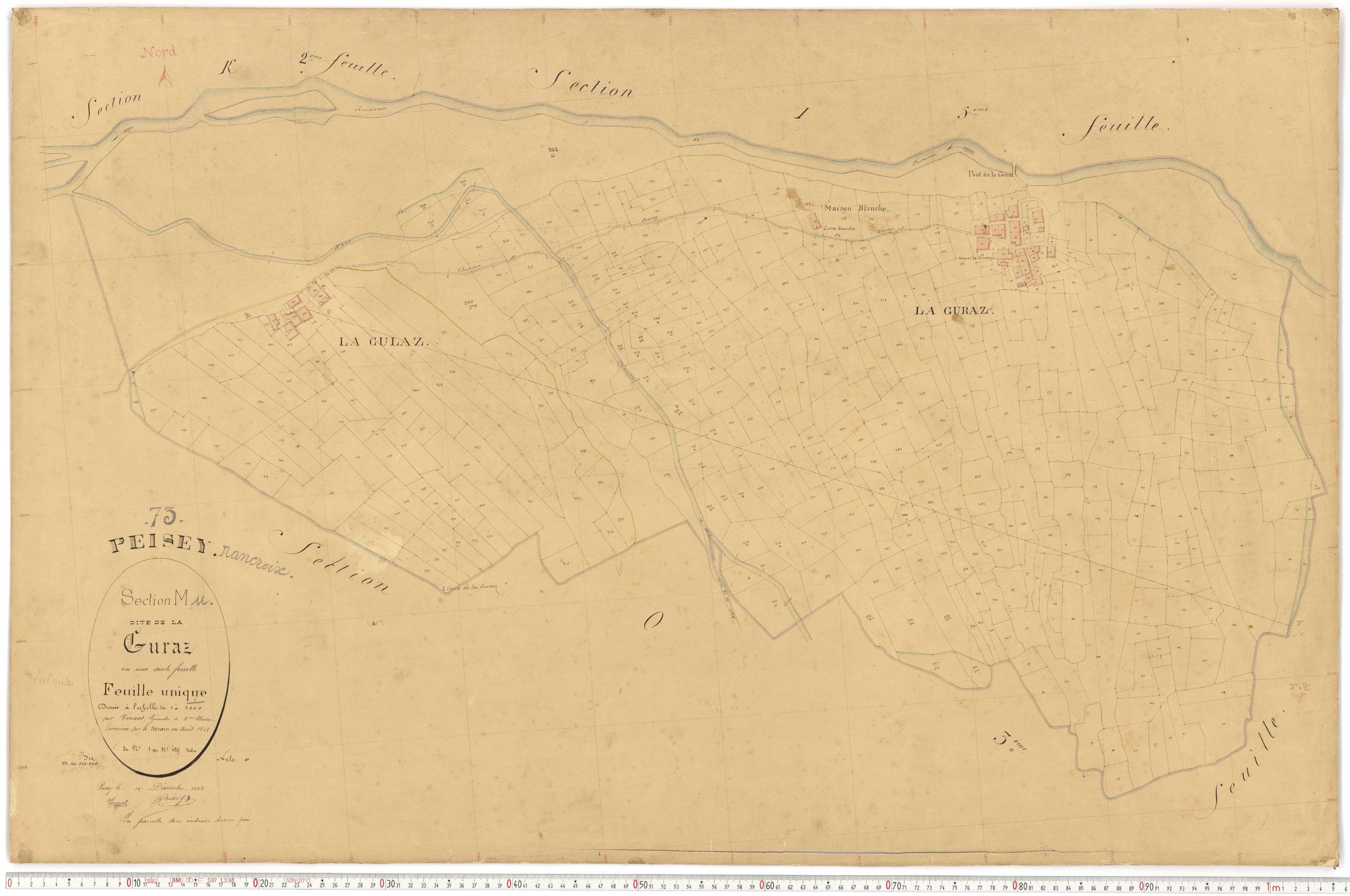 Peisey-Nancroix - Plans cadastraux du premier cadastre français.