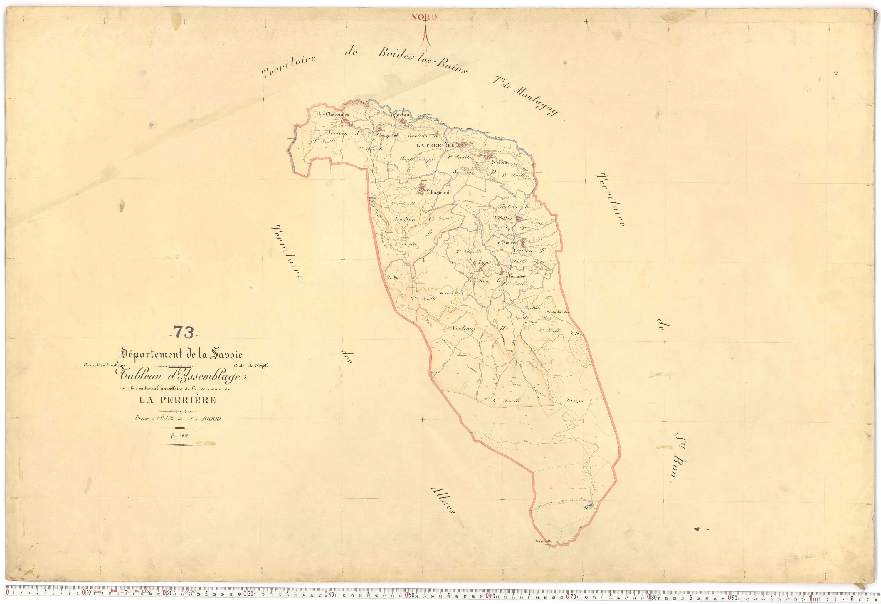 La Perrière - Plans cadastraux du premier cadastre français.