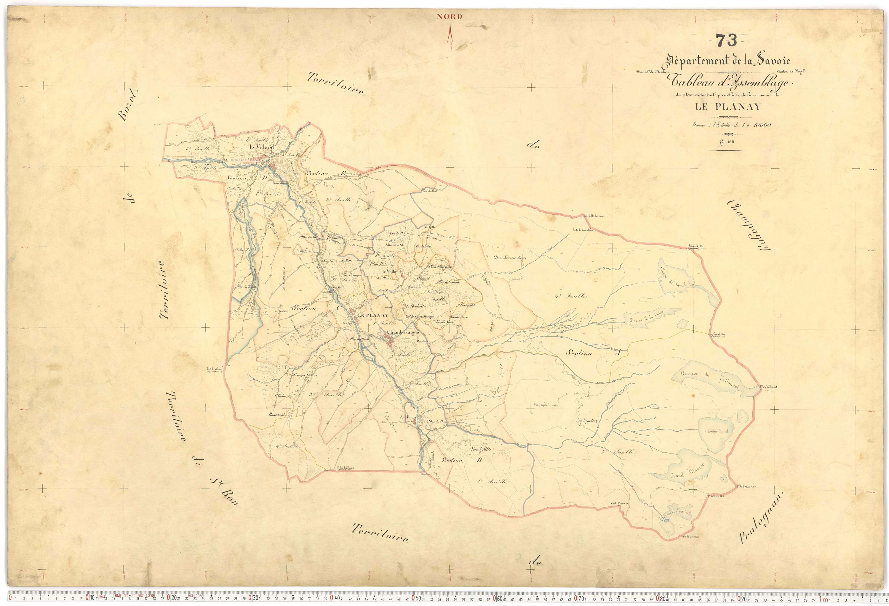 Planay - Plans cadastraux du premier cadastre français.