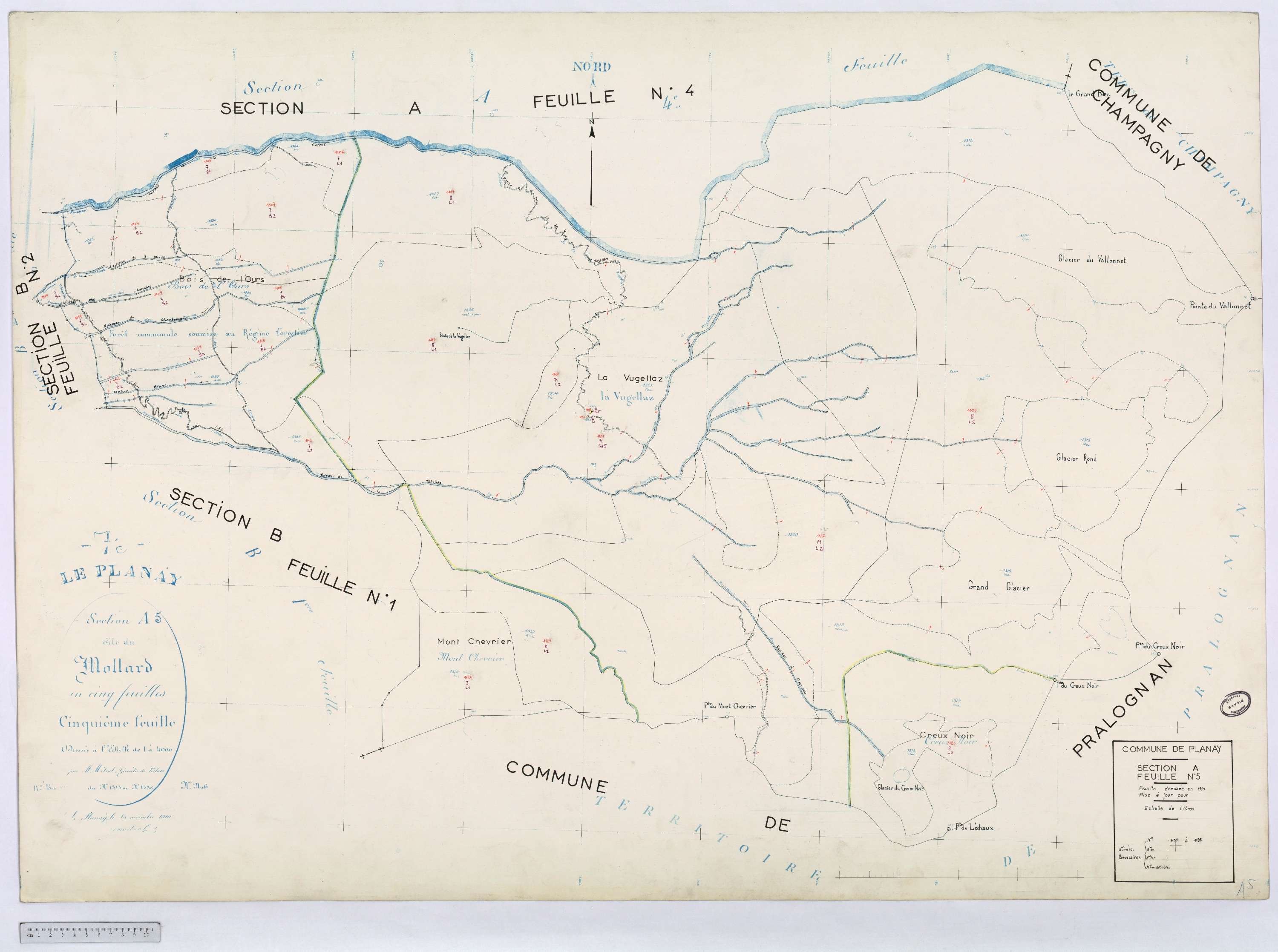 Planay - Cadastre rénové (1966).