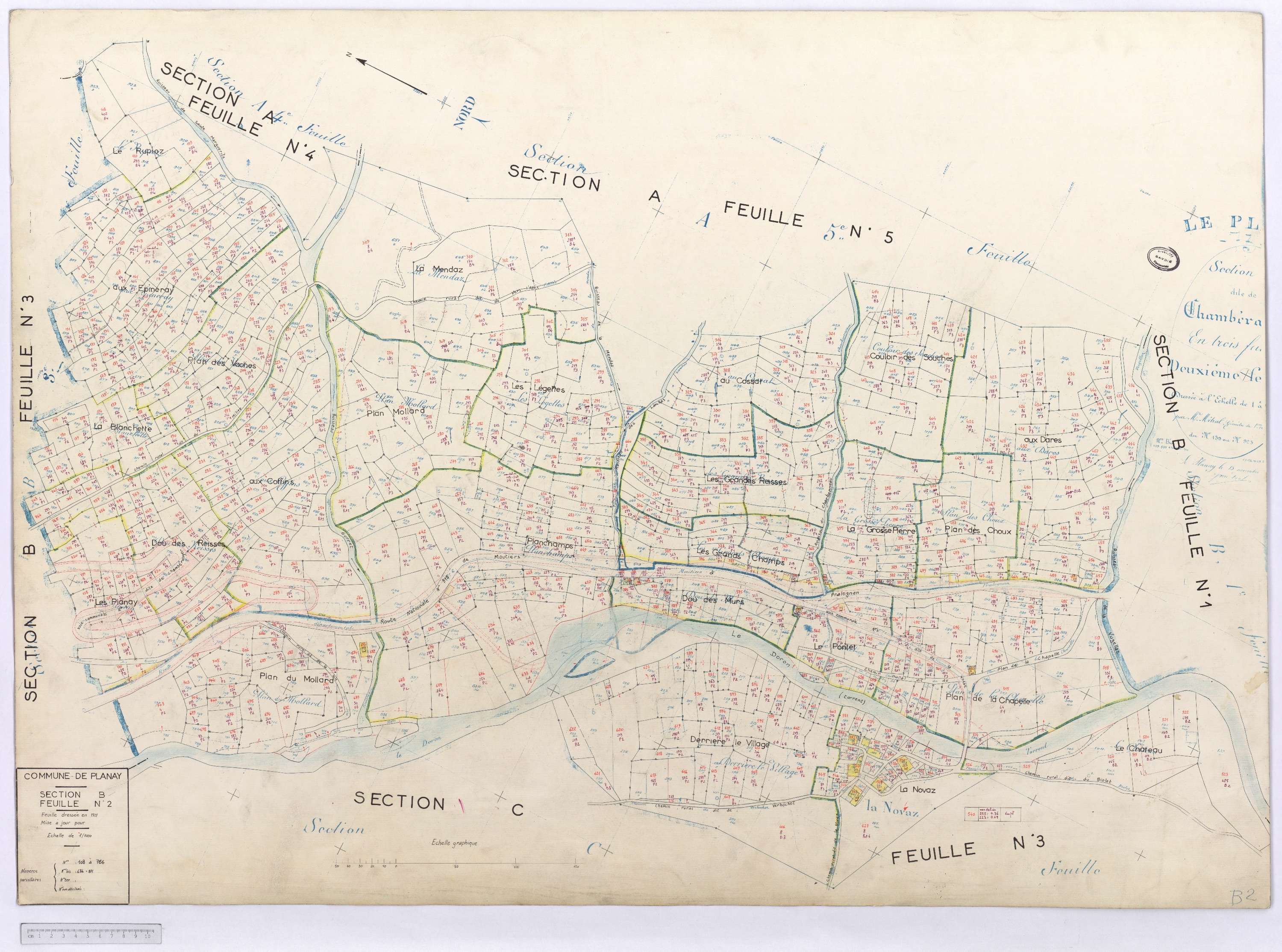 Planay - Cadastre rénové (1966).