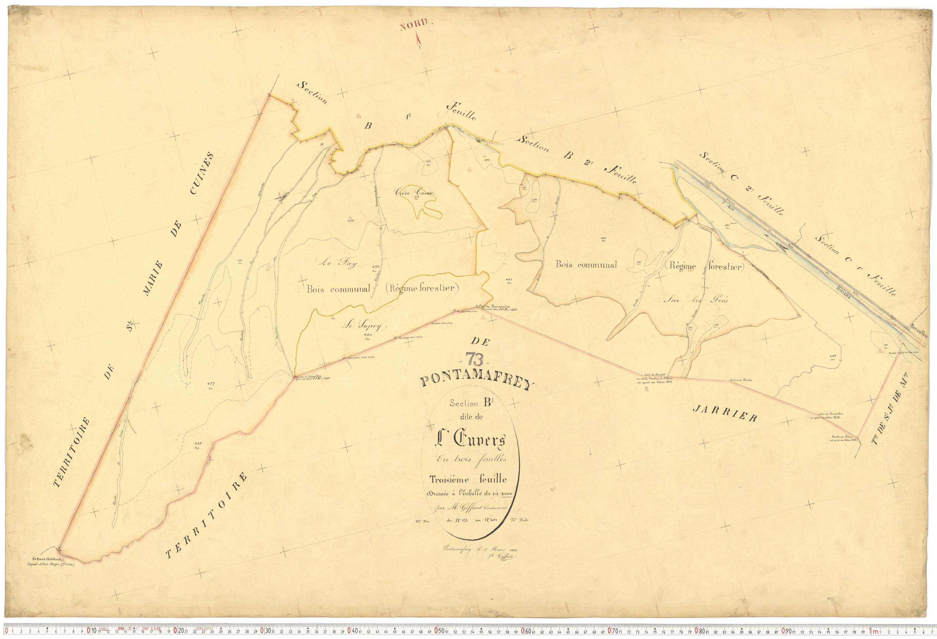 Pontamafrey-Montpascal - Plans cadastraux du premier cadastre français.