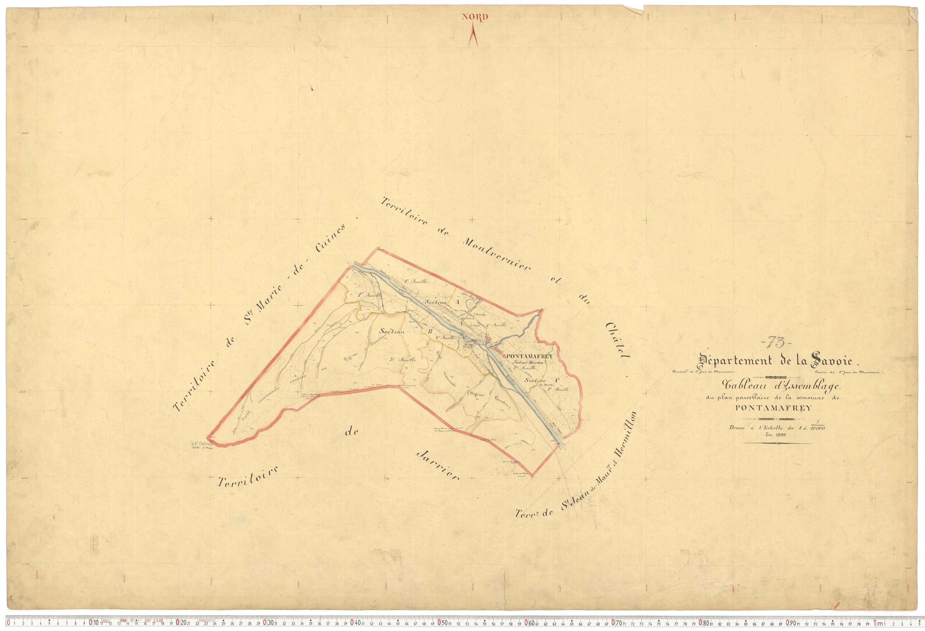 Pontamafrey-Montpascal - Plans cadastraux du premier cadastre français.