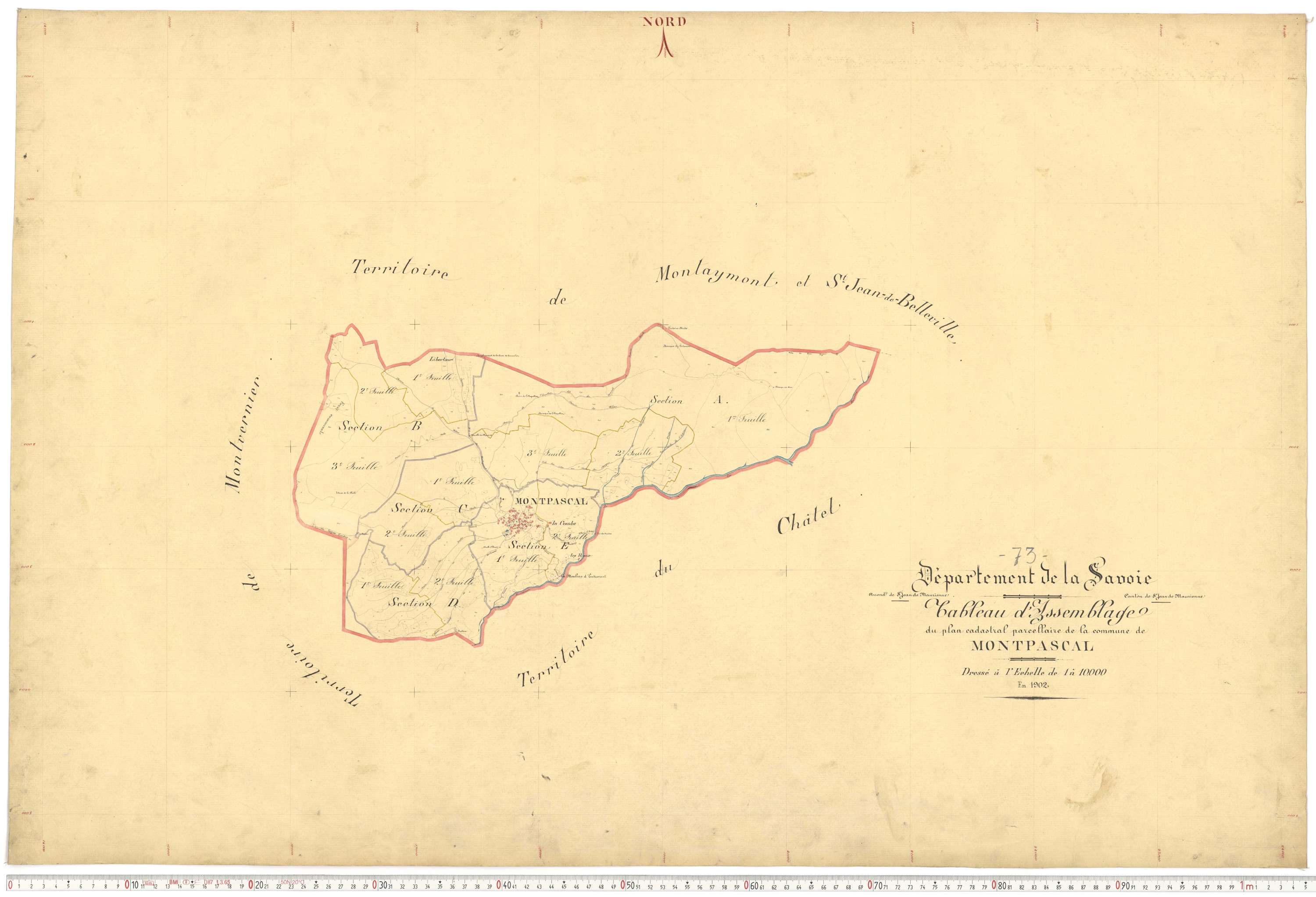 Pontamafrey-Montpascal - Plans cadastraux du premier cadastre français.