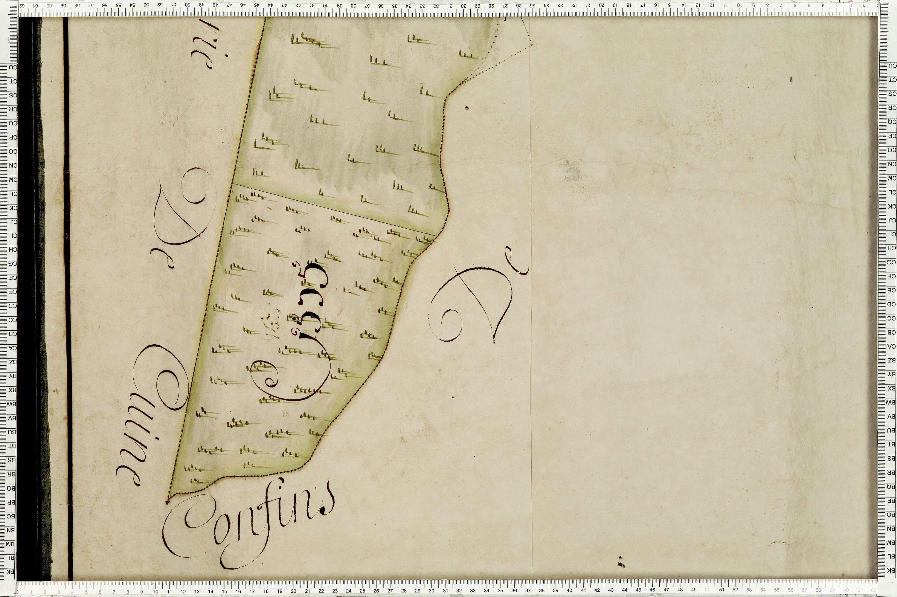 Pontamafrey-Montpascal - Copie de la mappe originale (plan cadastral) de la commune de Pontamafrey. Signée Cocelli, directeur du bureau de la péréquation.