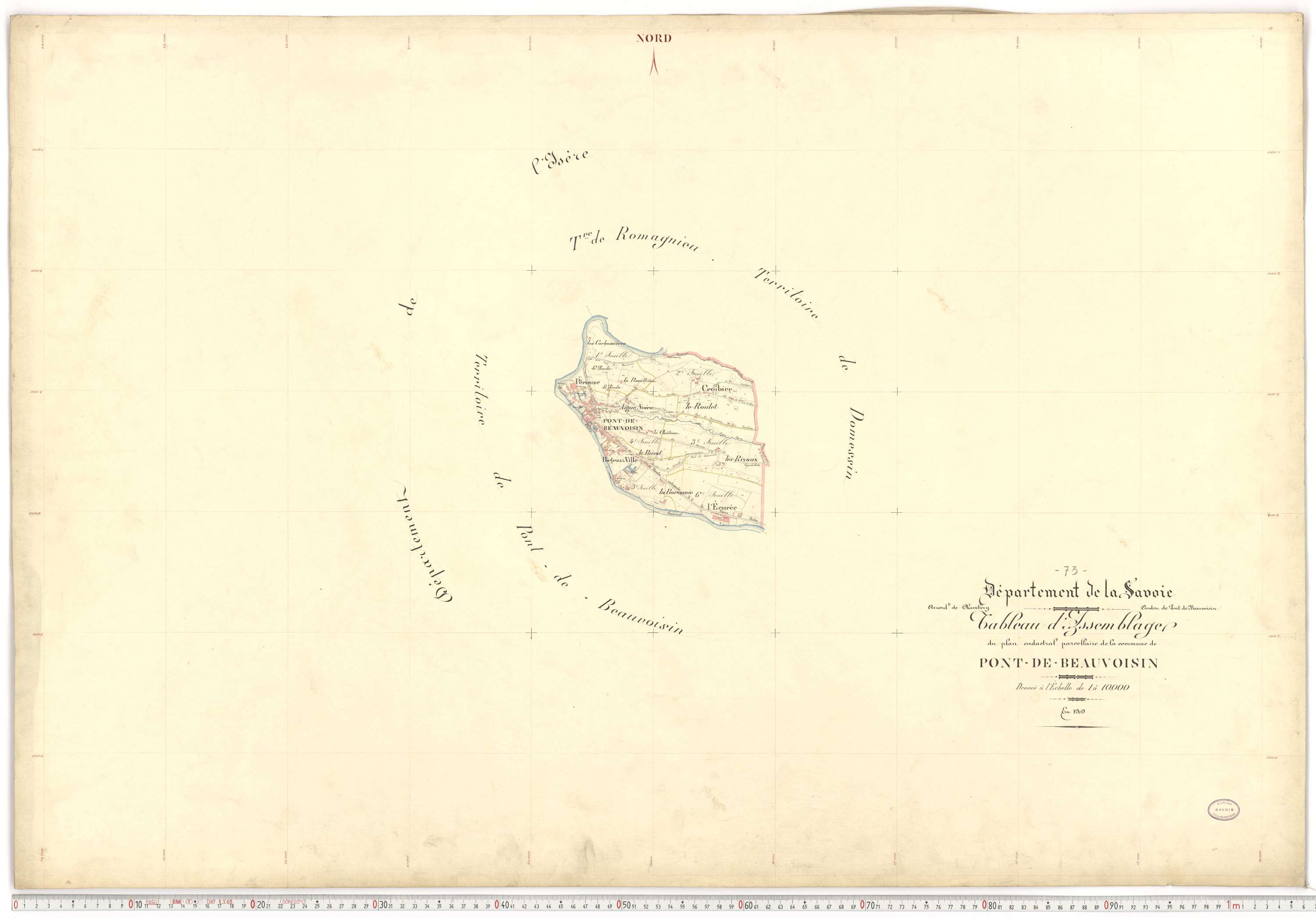 Le Pont-de-Beauvoisin - Plans cadastraux du premier cadastre français.