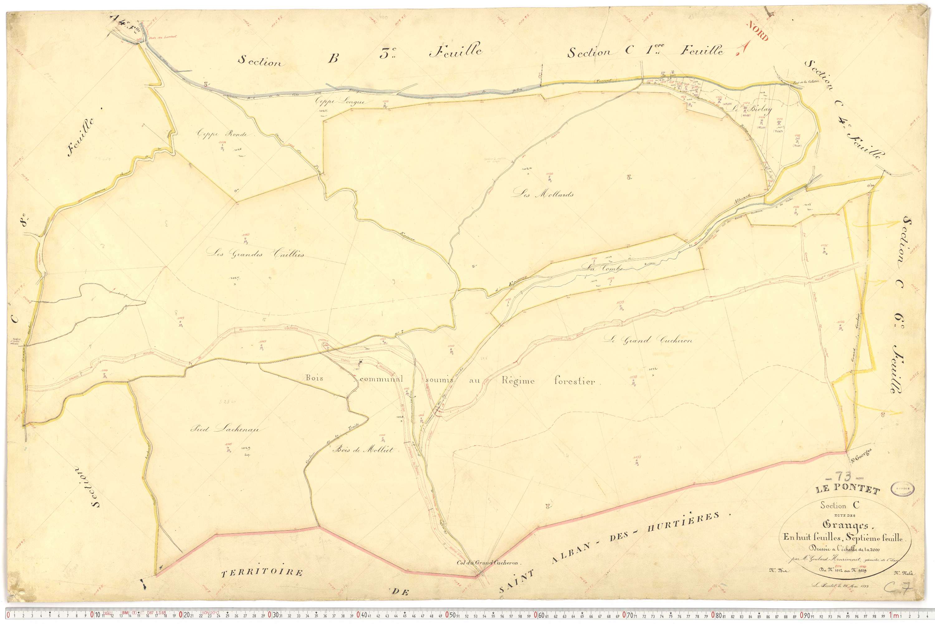 Le Pontet - Plans cadastraux du premier cadastre français.