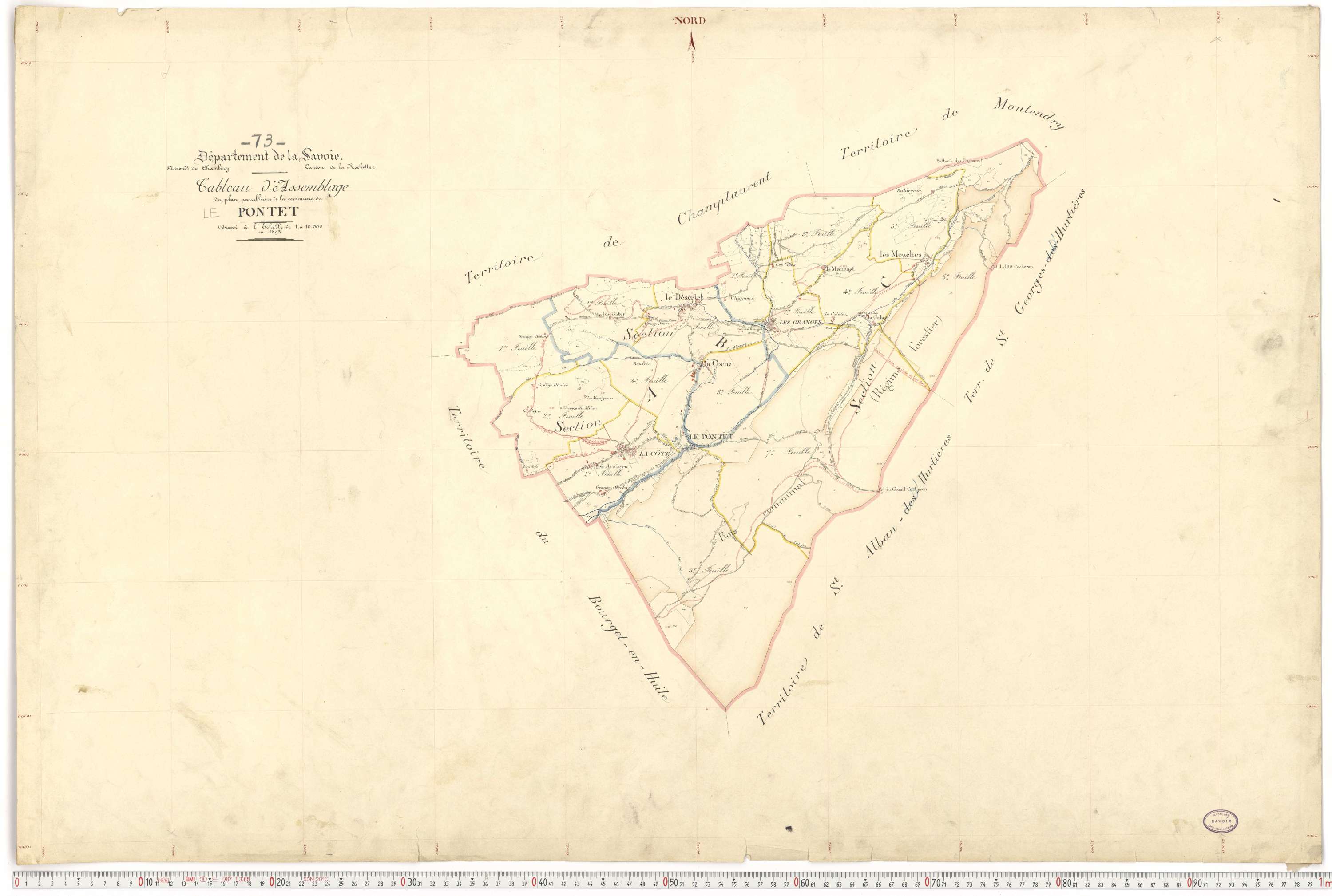 Le Pontet - Plans cadastraux du premier cadastre français.