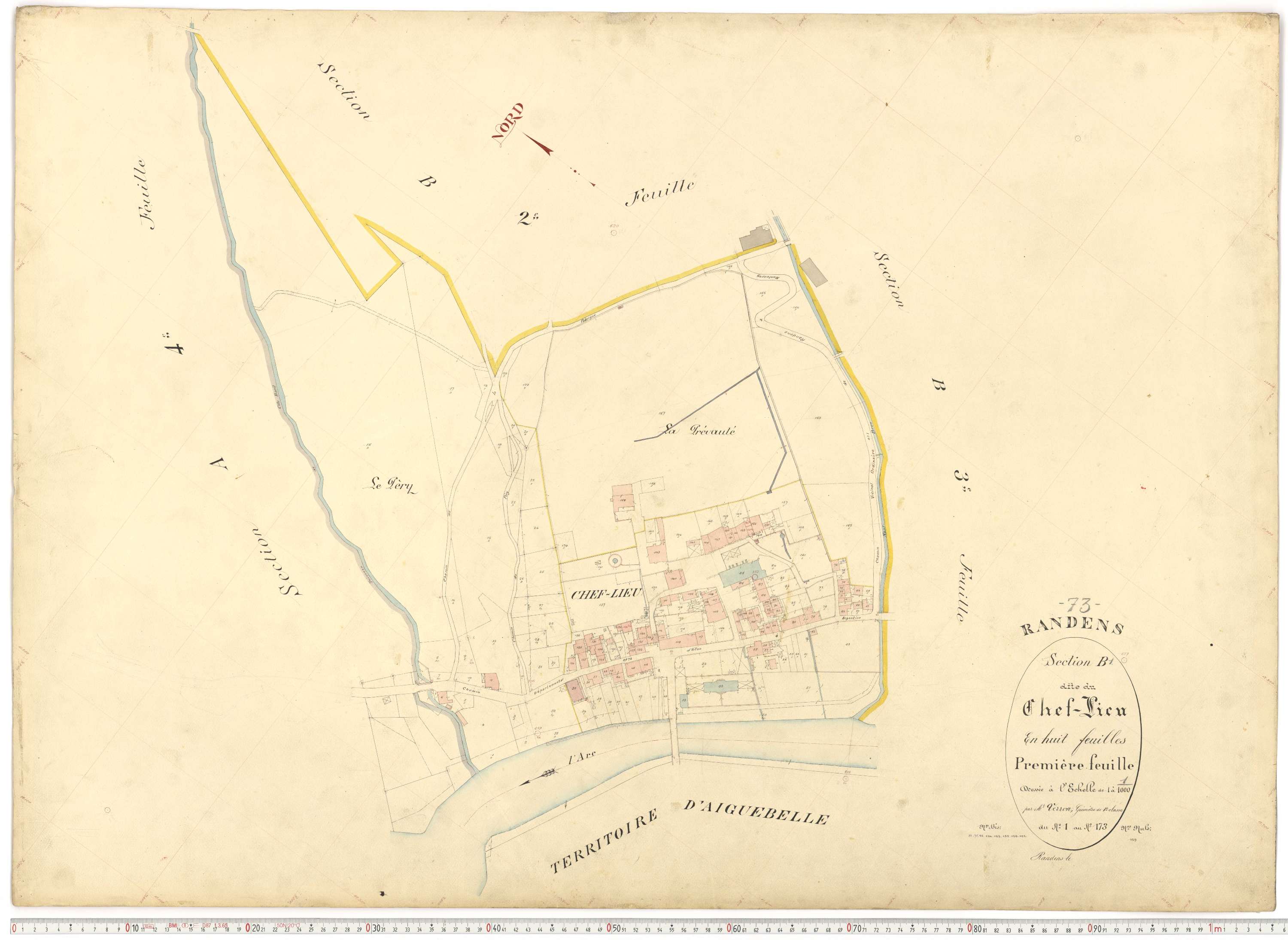 Randens - Plans cadastraux du premier cadastre français.