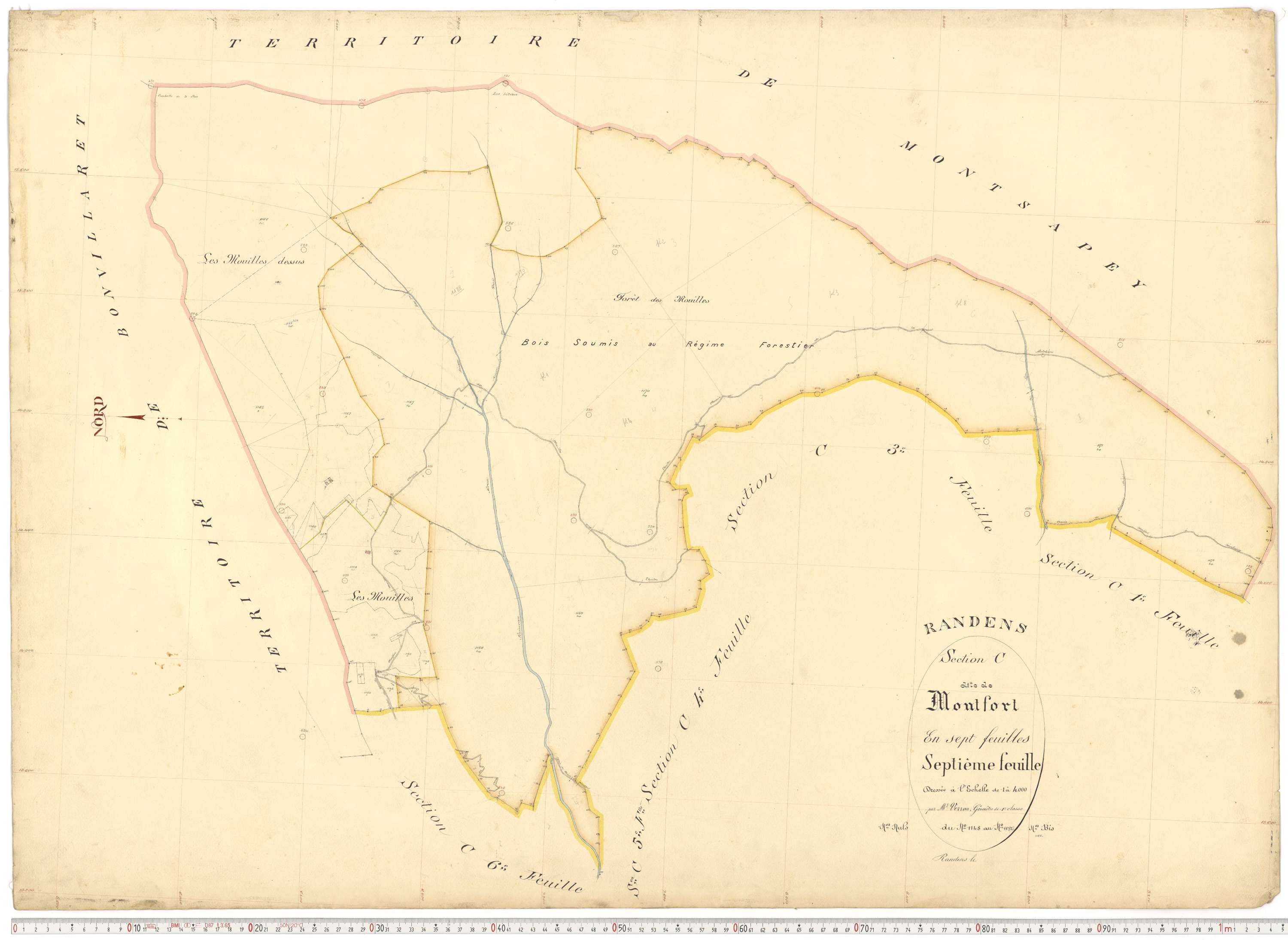 Randens - Plans cadastraux du premier cadastre français.