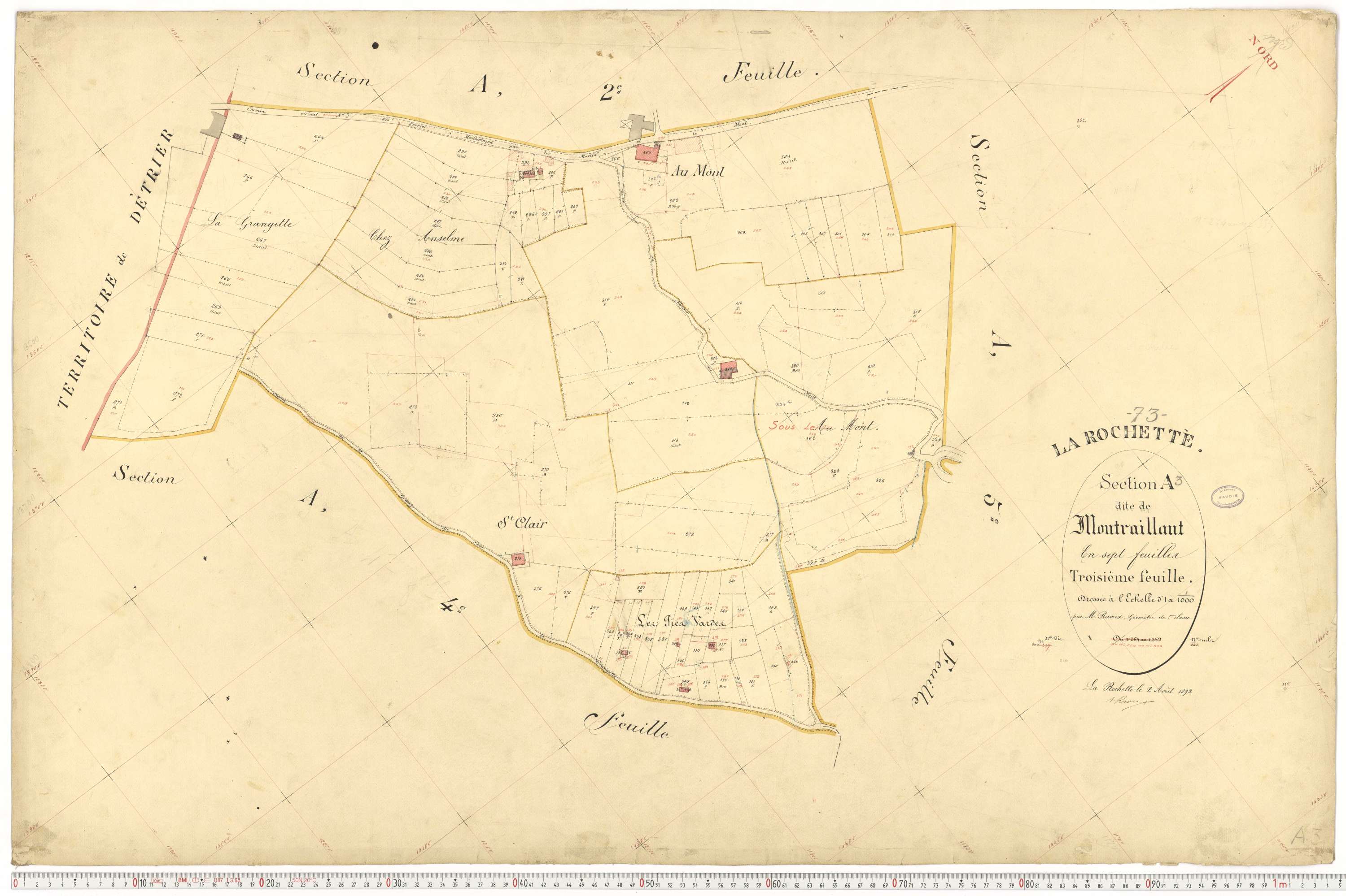 La Rochette - Cadastre français (1892).