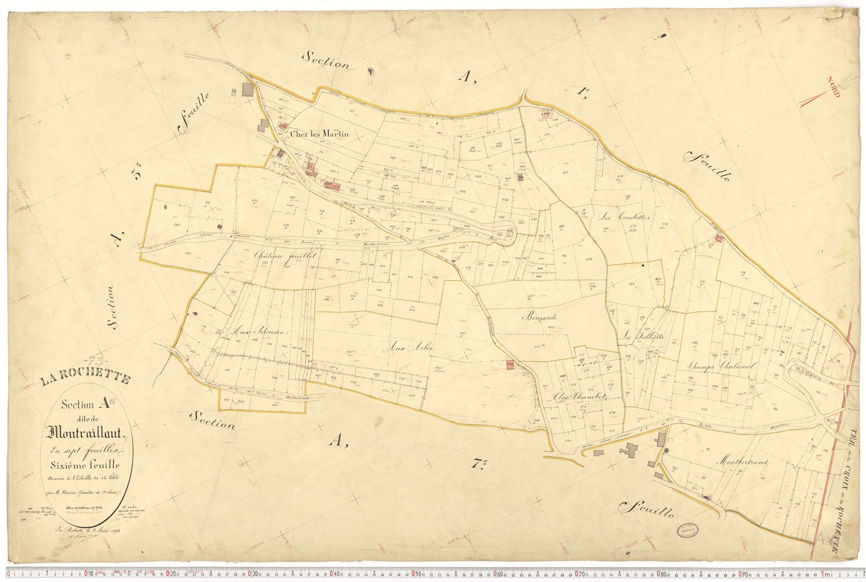 La Rochette - Cadastre français (1892).