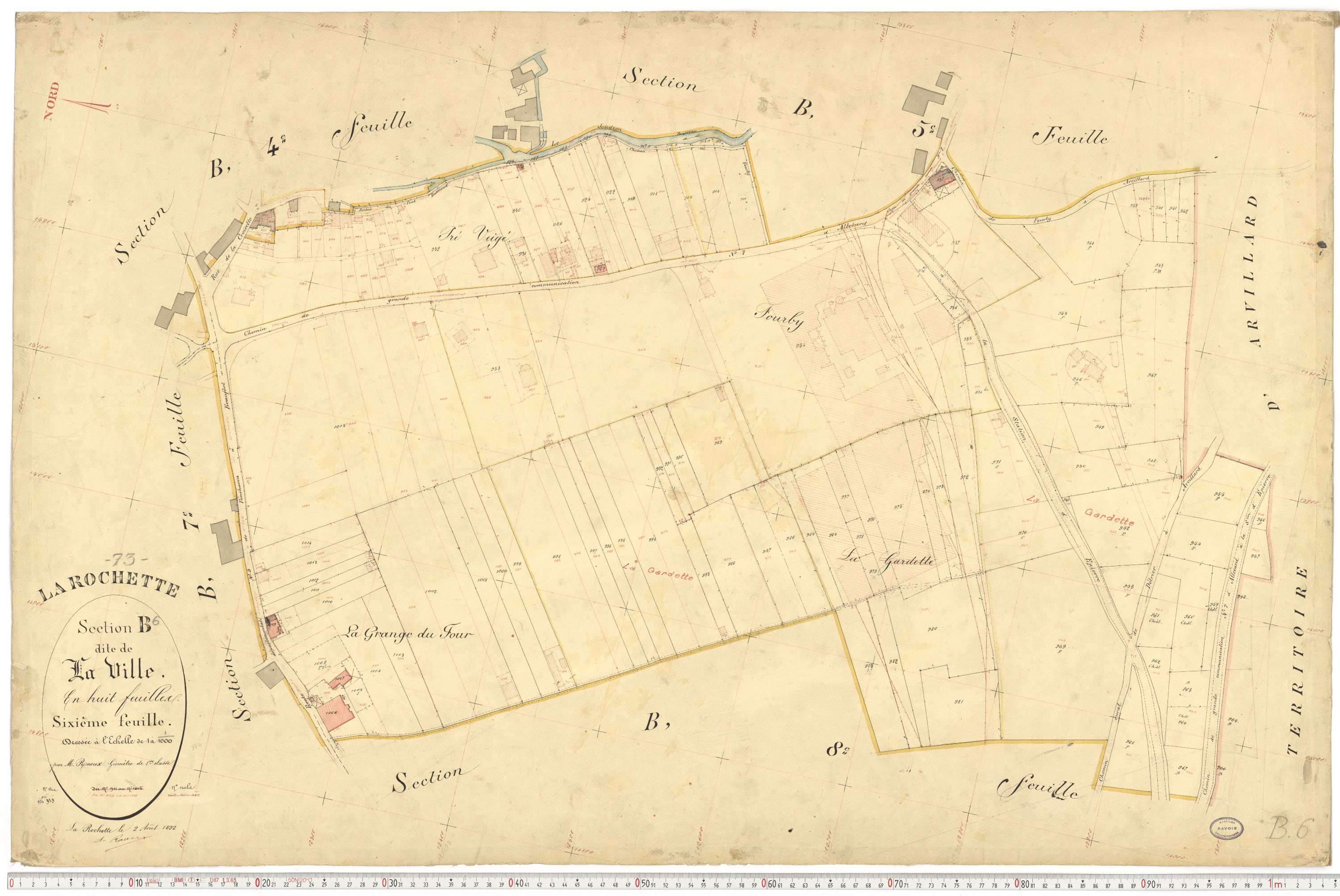 La Rochette - Cadastre français (1892).