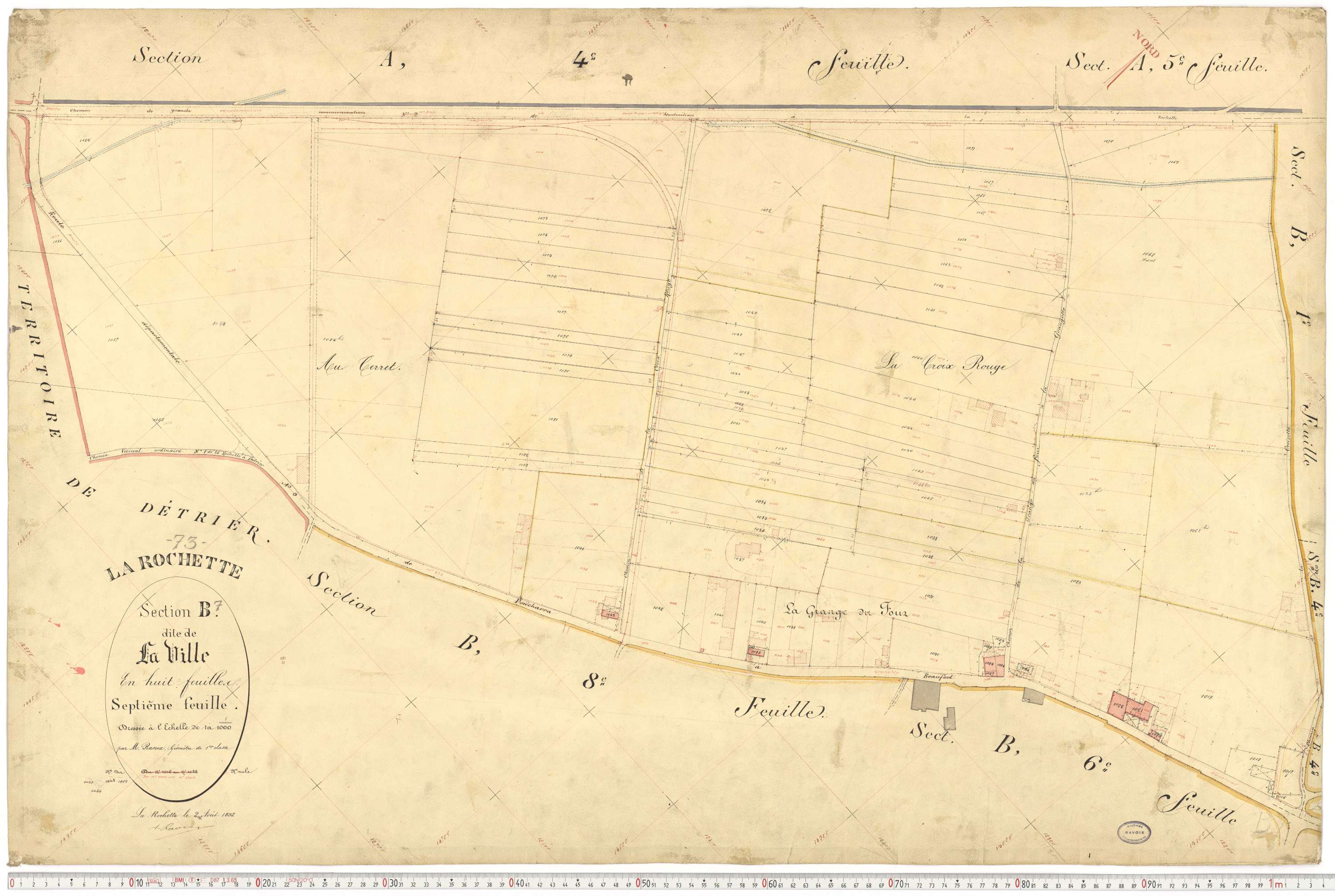 La Rochette - Cadastre français (1892).