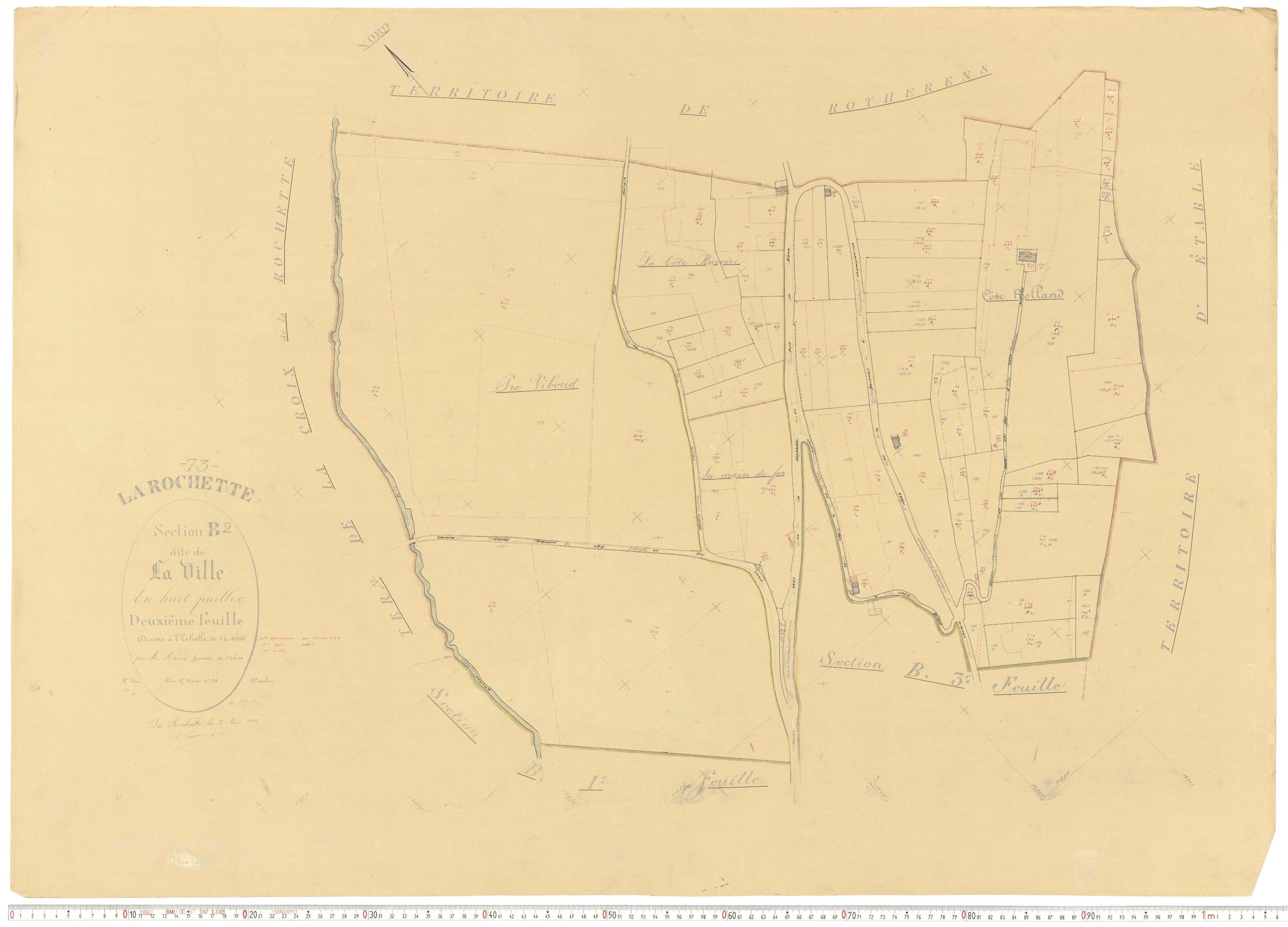 La Rochette - Cadastre rénové, version de travail (1952).