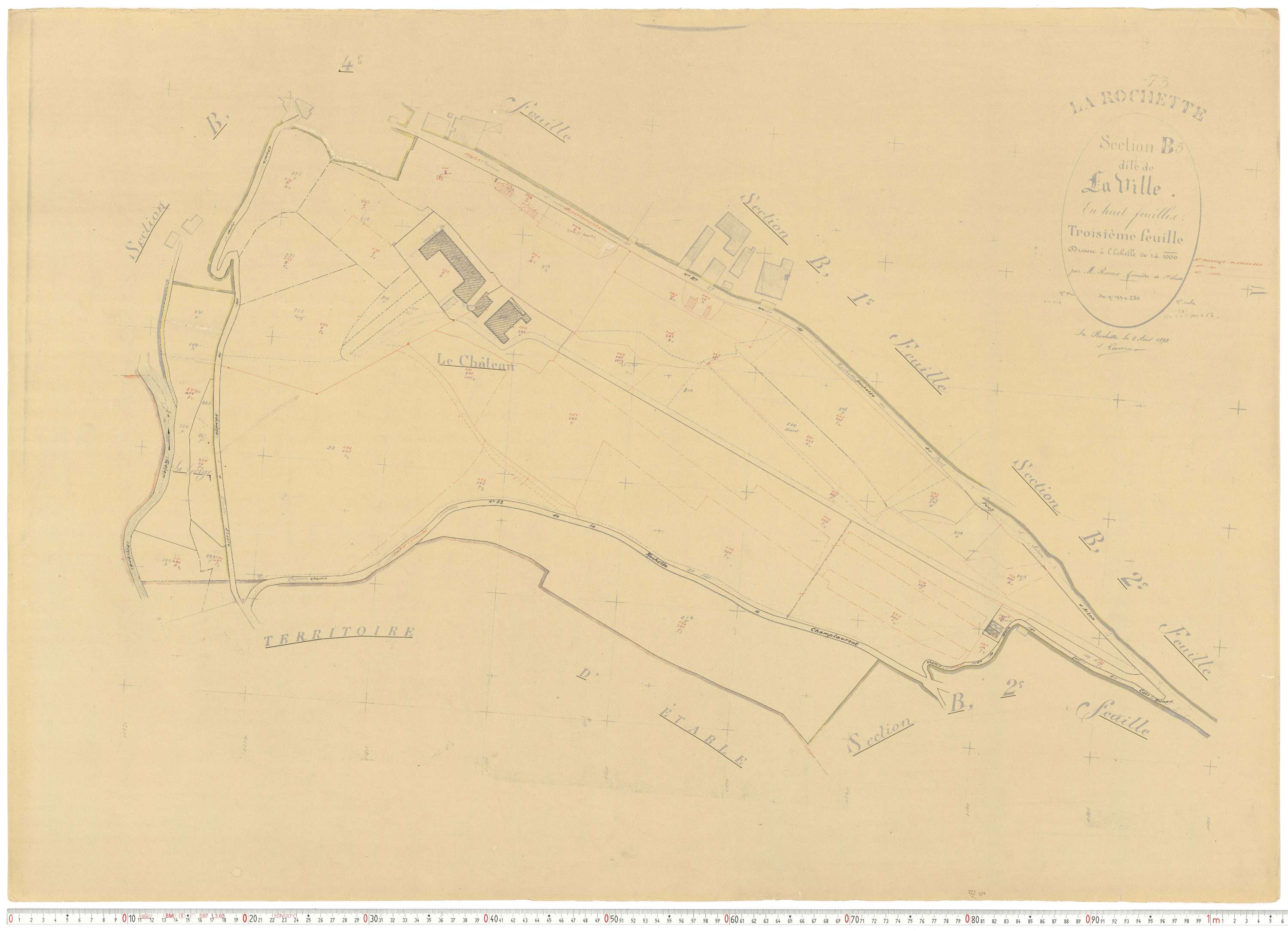La Rochette - Cadastre rénové, version de travail (1952).