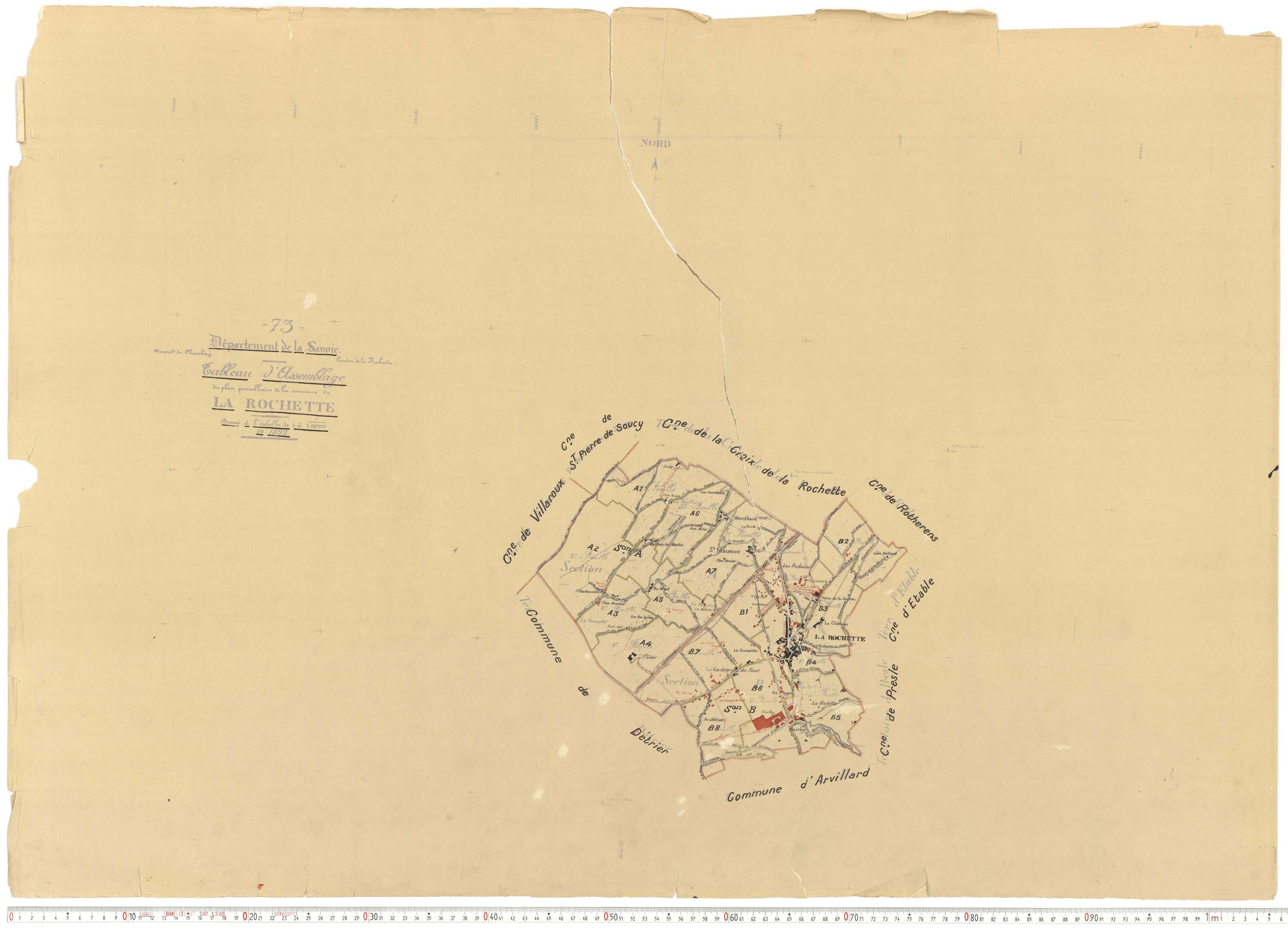 La Rochette - Cadastre rénové, version de travail (1952).