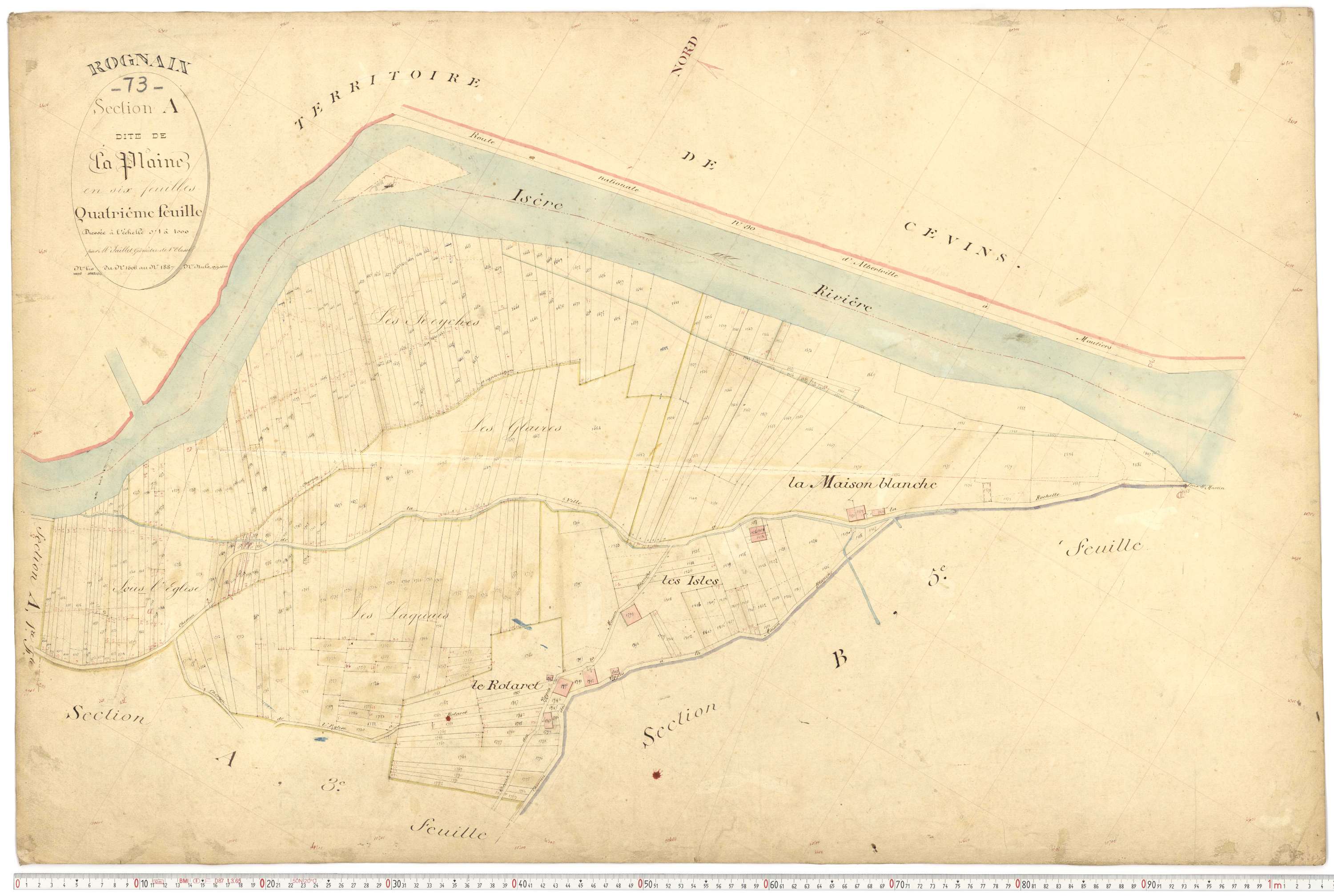 Rognaix - Plans cadastraux du premier cadastre français.
