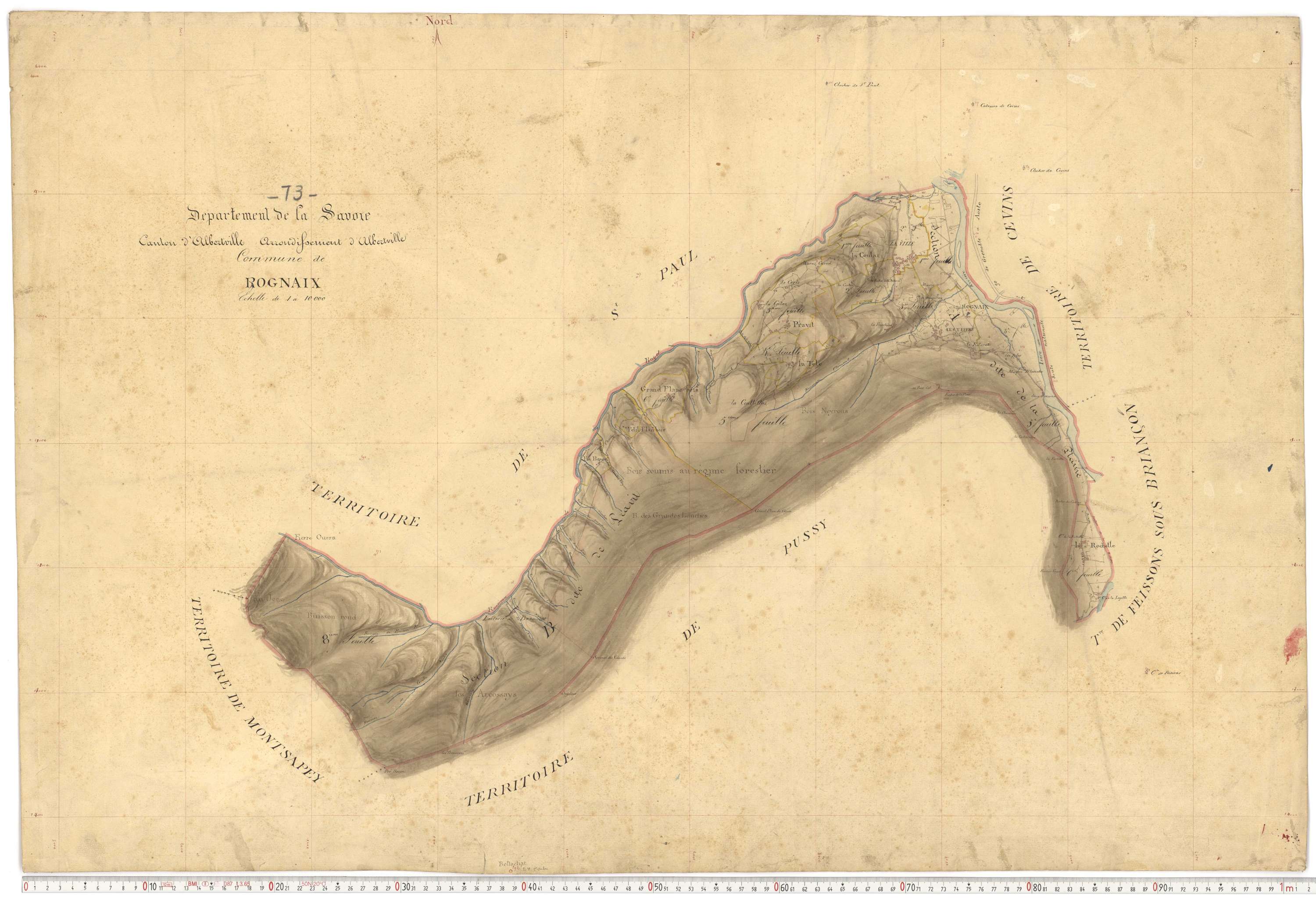 Rognaix - Plans cadastraux du premier cadastre français.