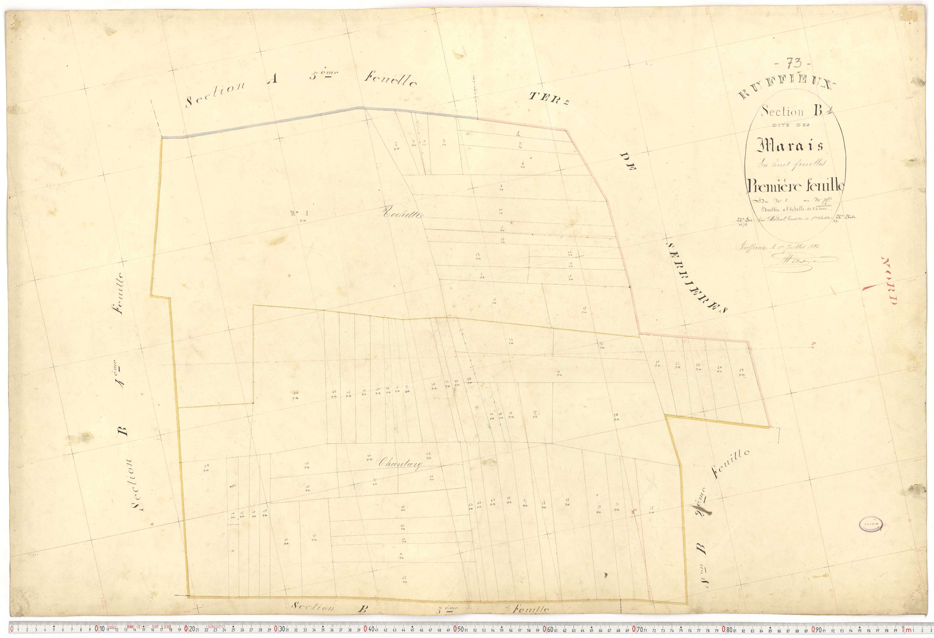 Ruffieux - Cadastre français (1881).