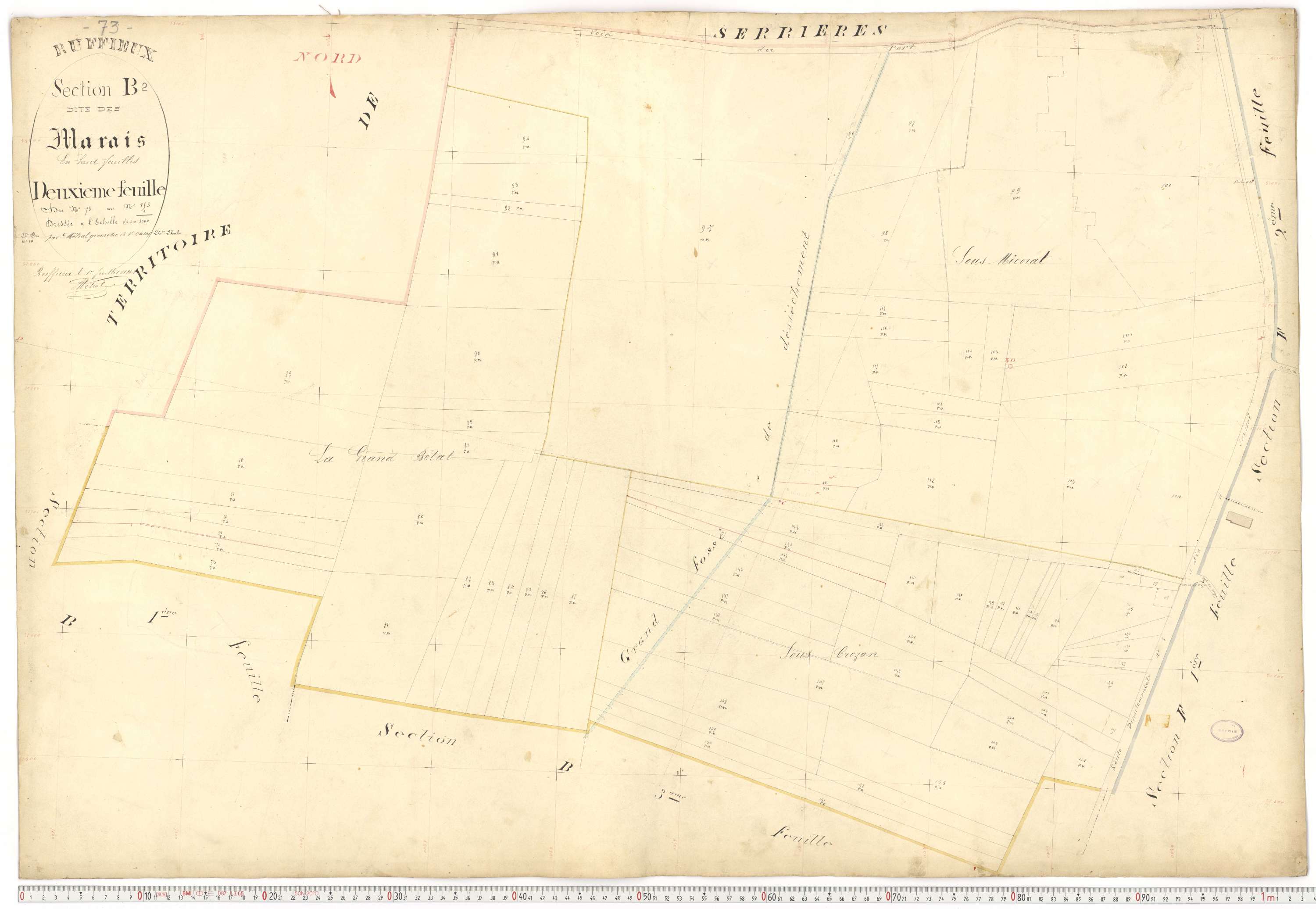 Ruffieux - Cadastre français (1881).