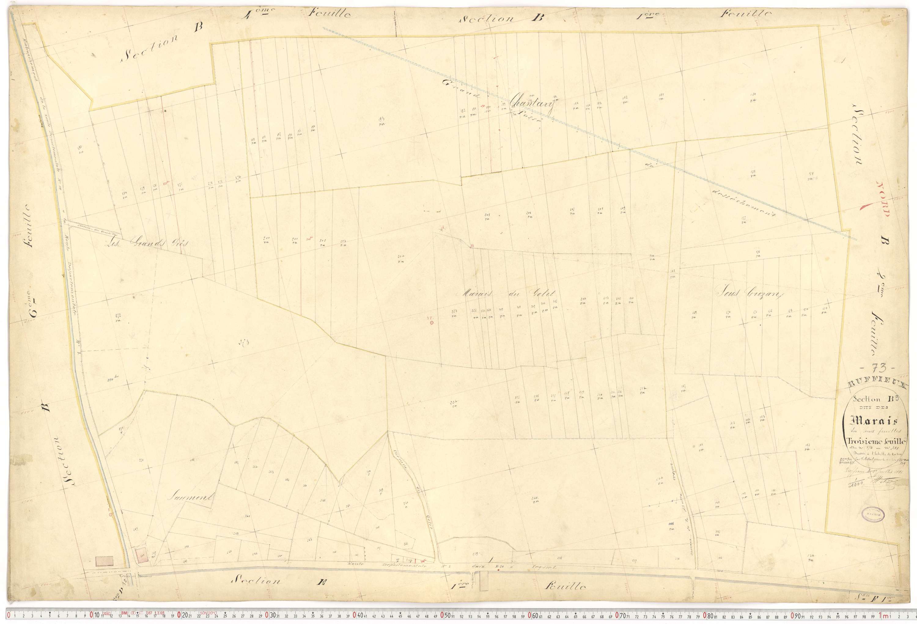 Ruffieux - Cadastre français (1881).