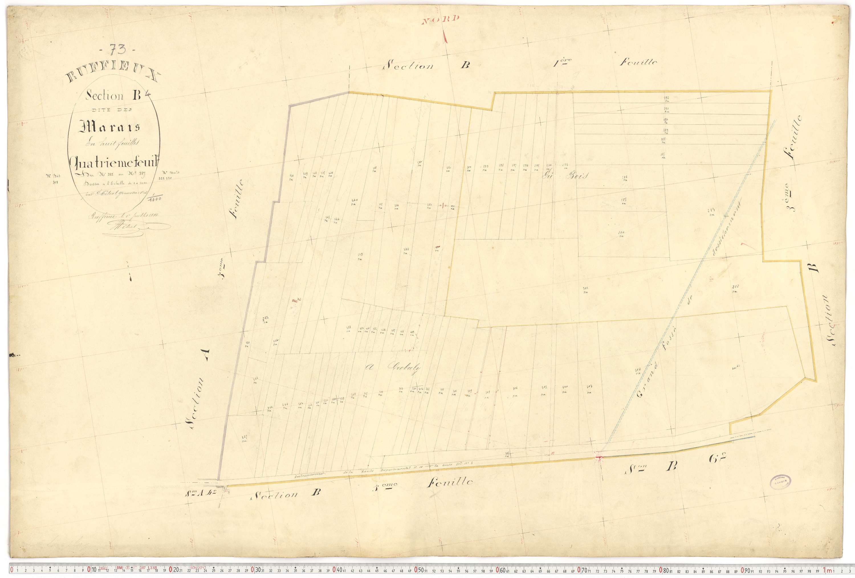 Ruffieux - Cadastre français (1881).