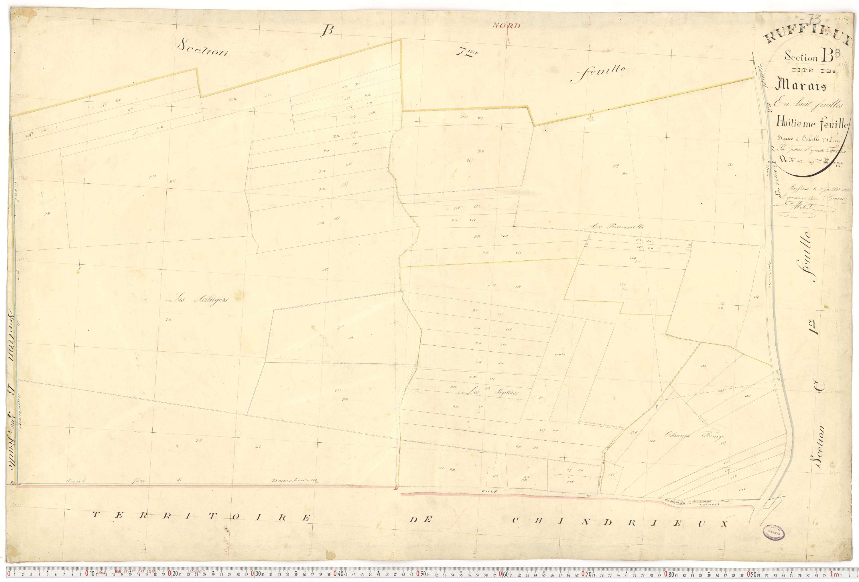 Ruffieux - Cadastre français (1881).