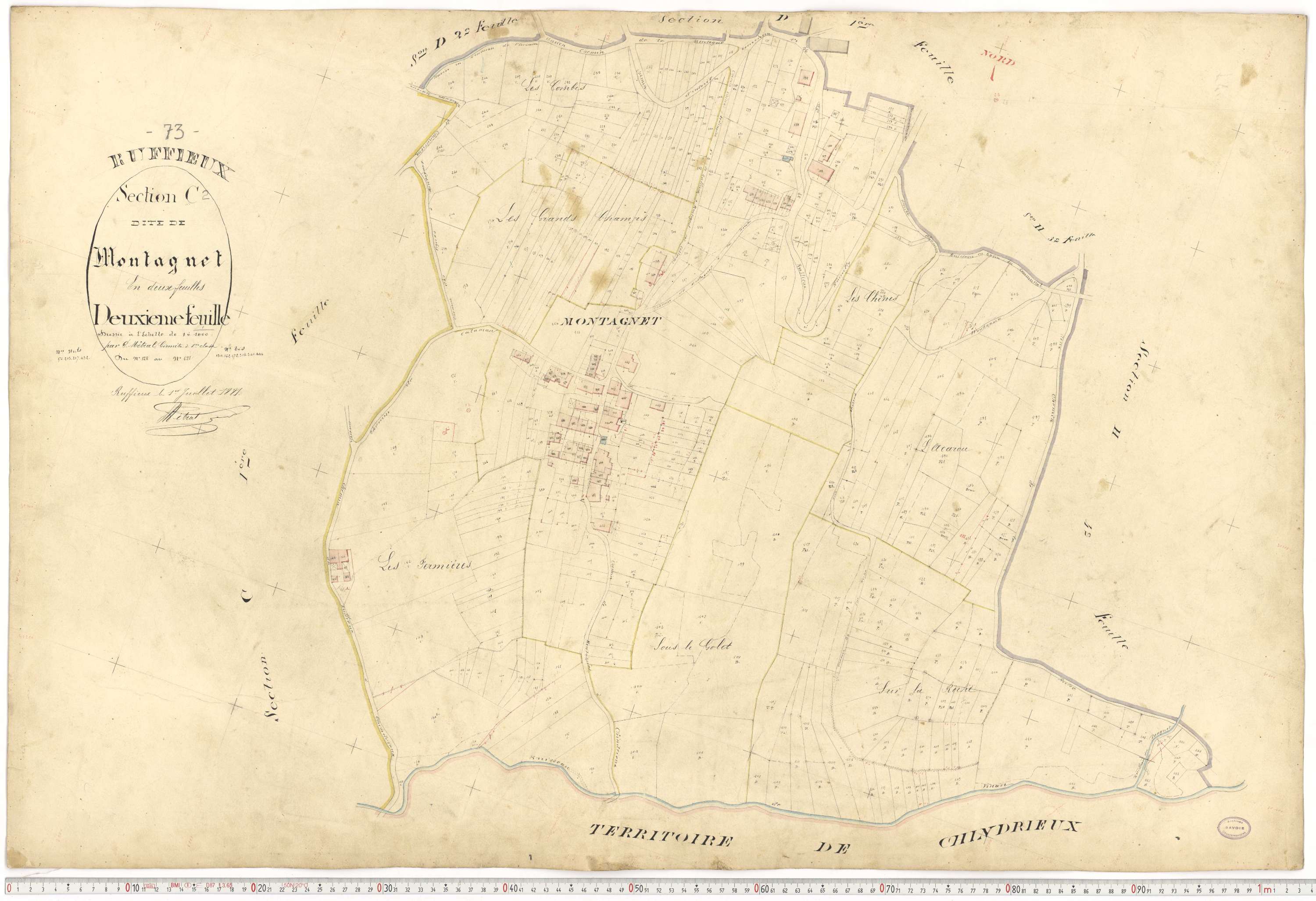 Ruffieux - Cadastre français (1881).