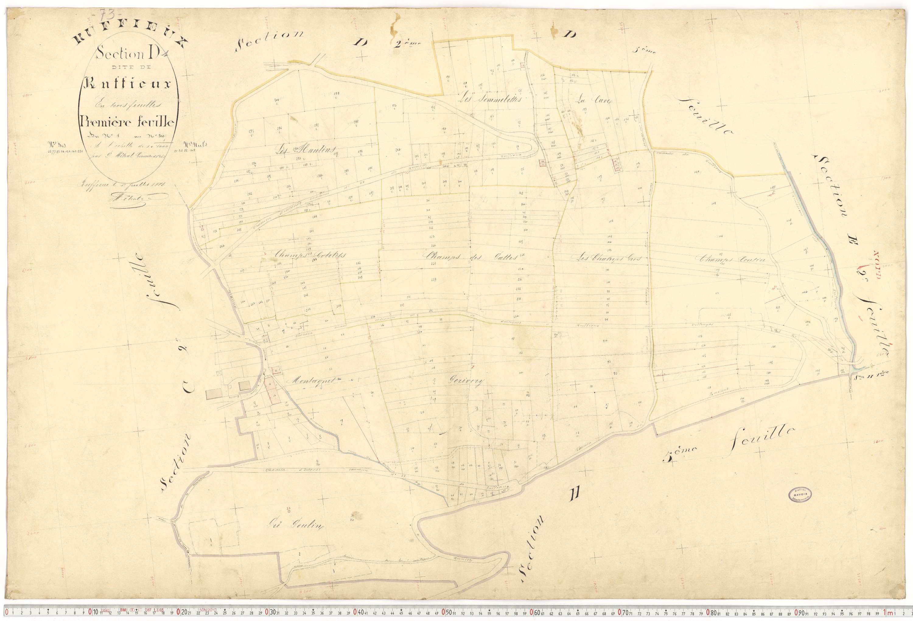 Ruffieux - Cadastre français (1881).