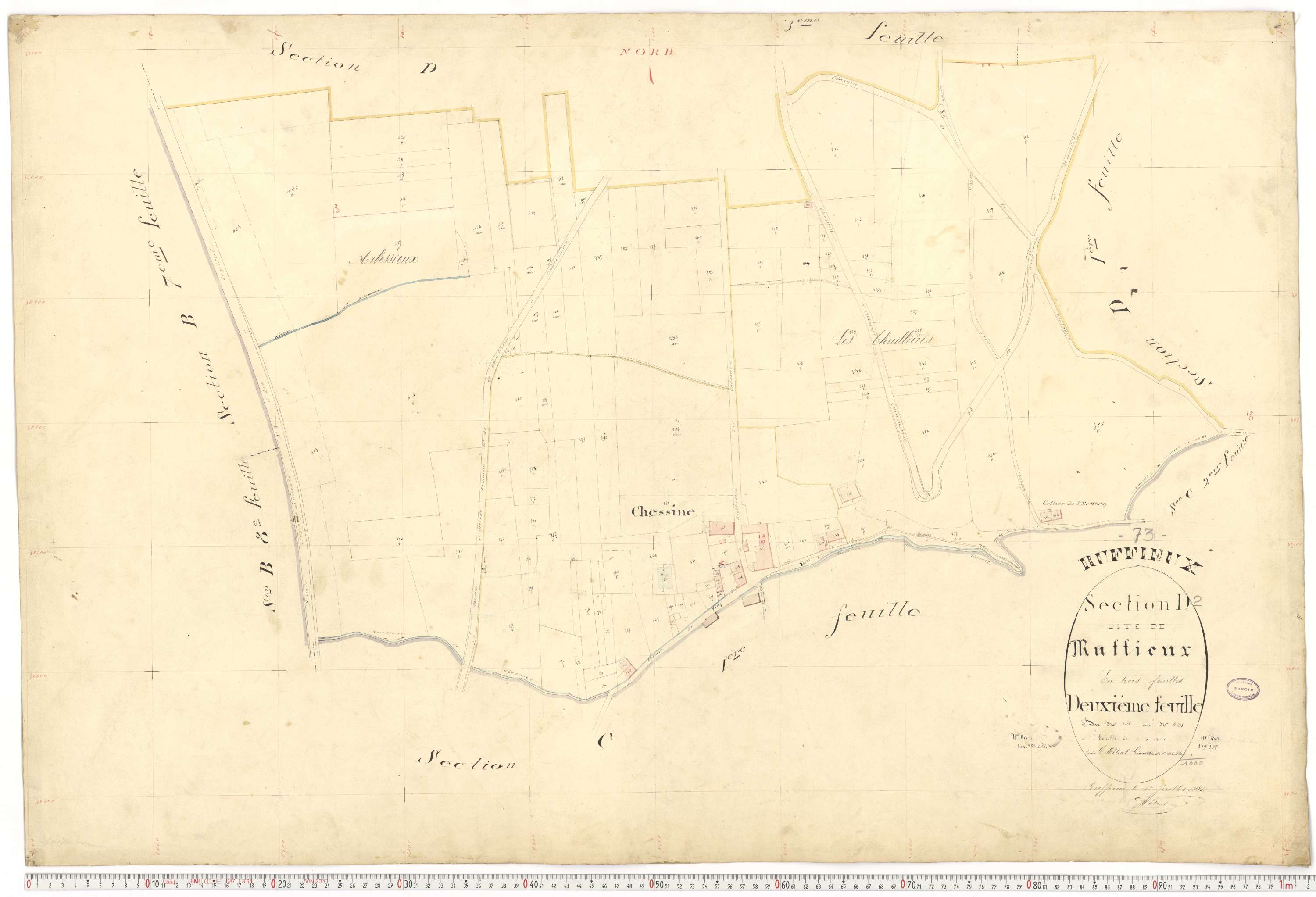 Ruffieux - Cadastre français (1881).