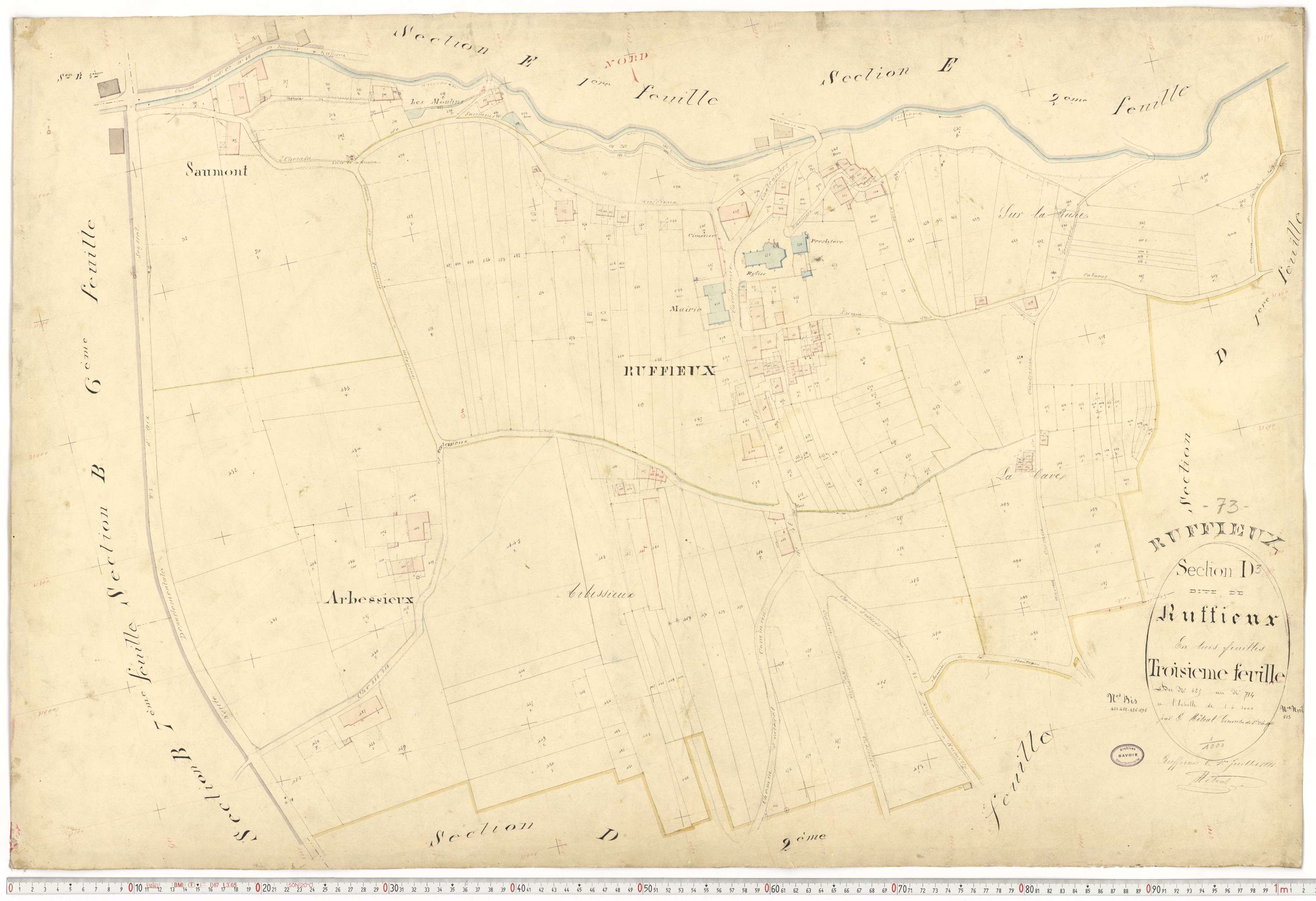 Ruffieux - Cadastre français (1881).